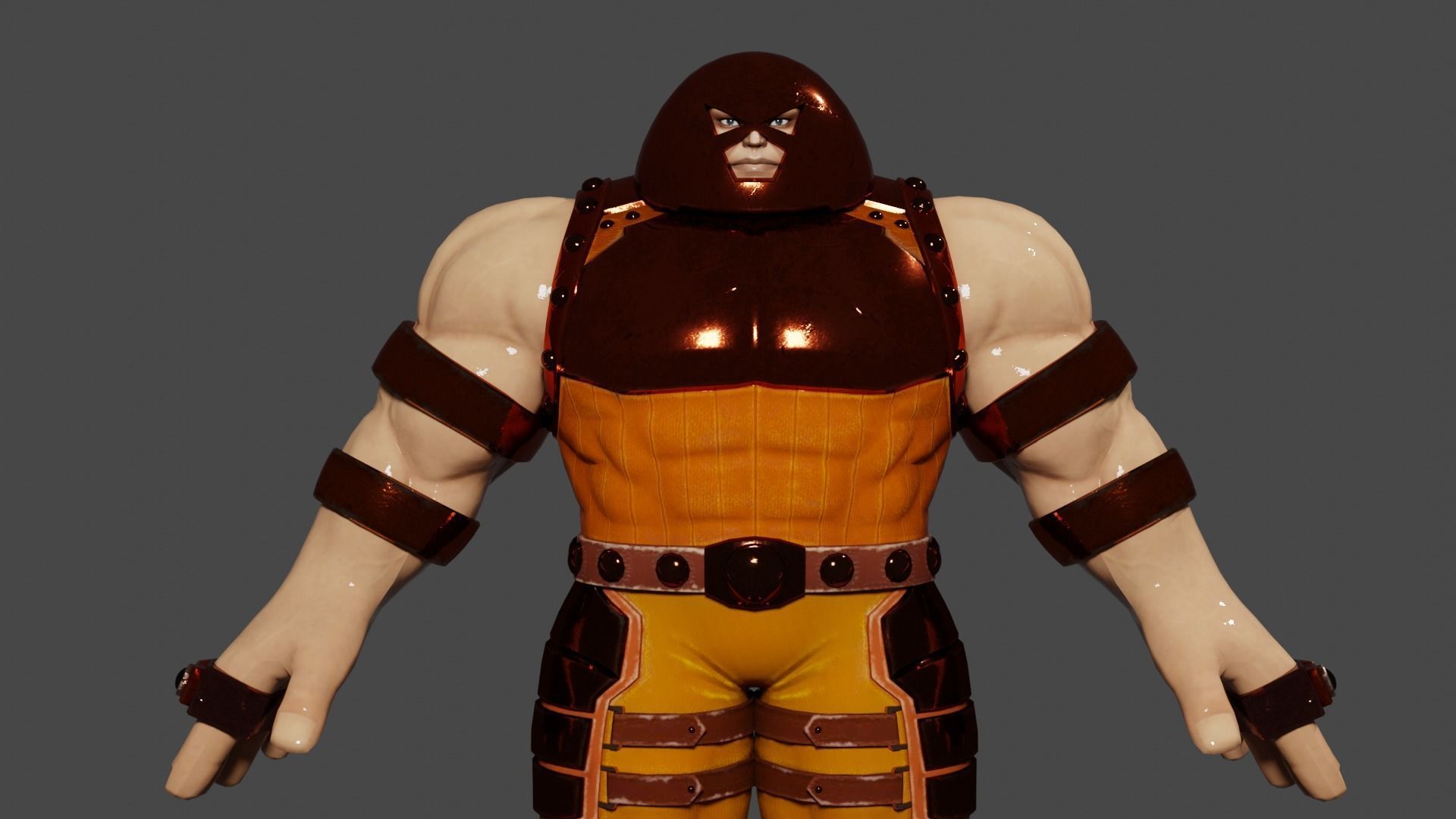 Juggernaut Low-poly 3D model_5