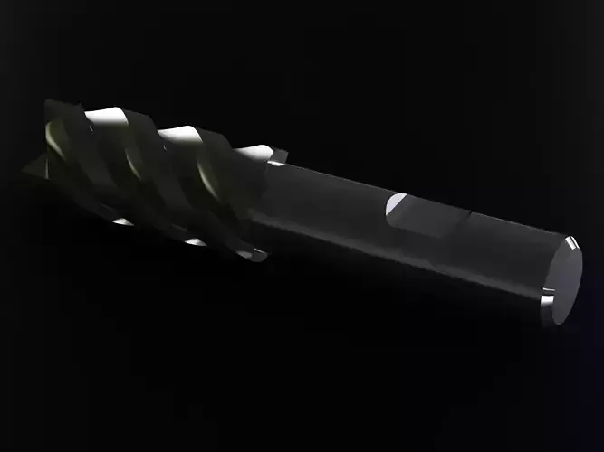 20mm Metric Single End Mill - 4 flutes