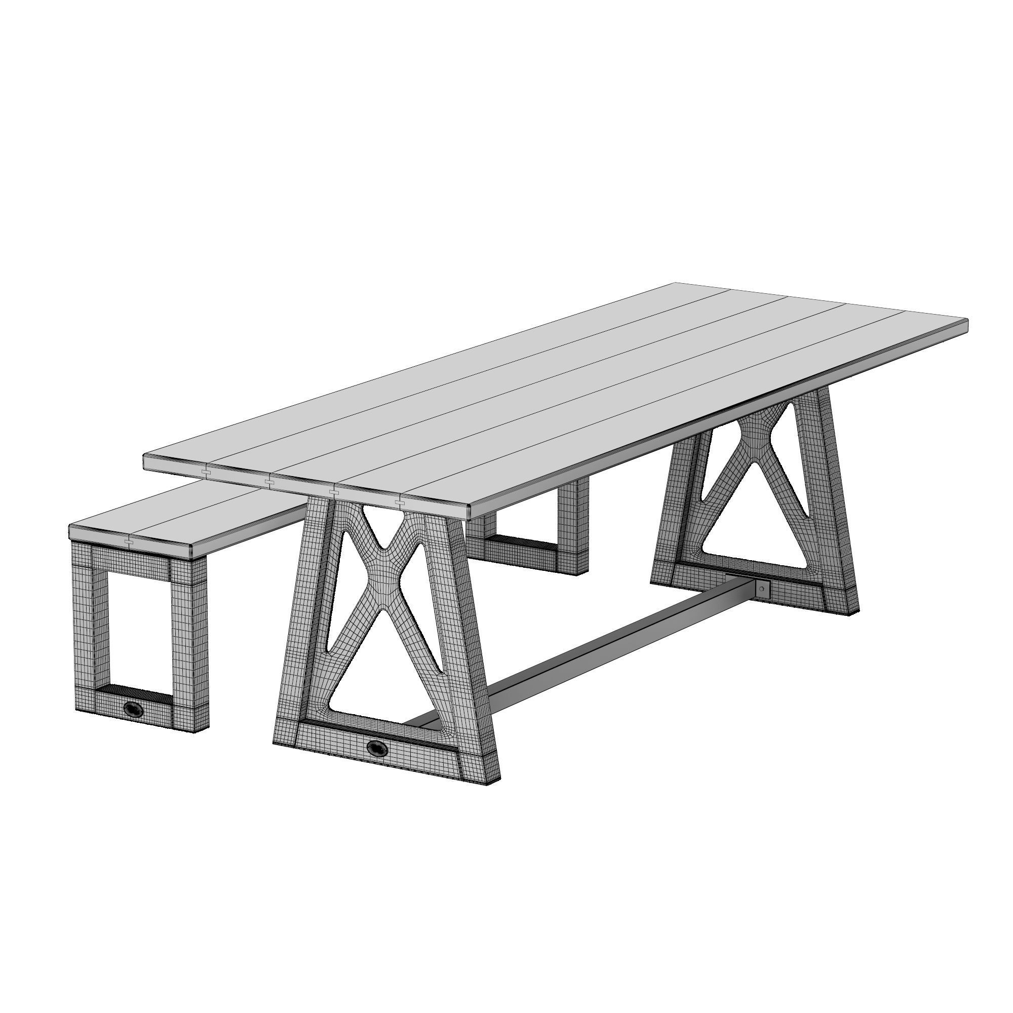 The Firehouse Table 3D model_5