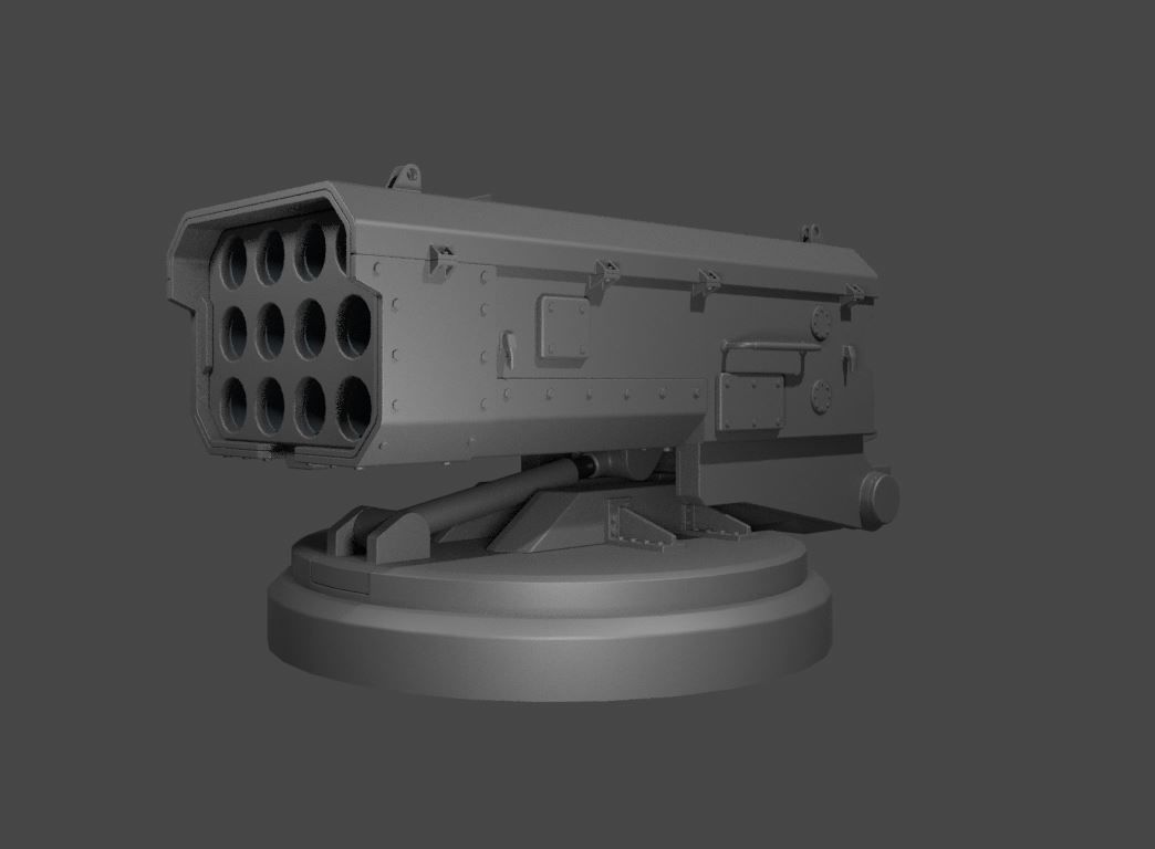sci-fi missile launcher M-12 3D model_8