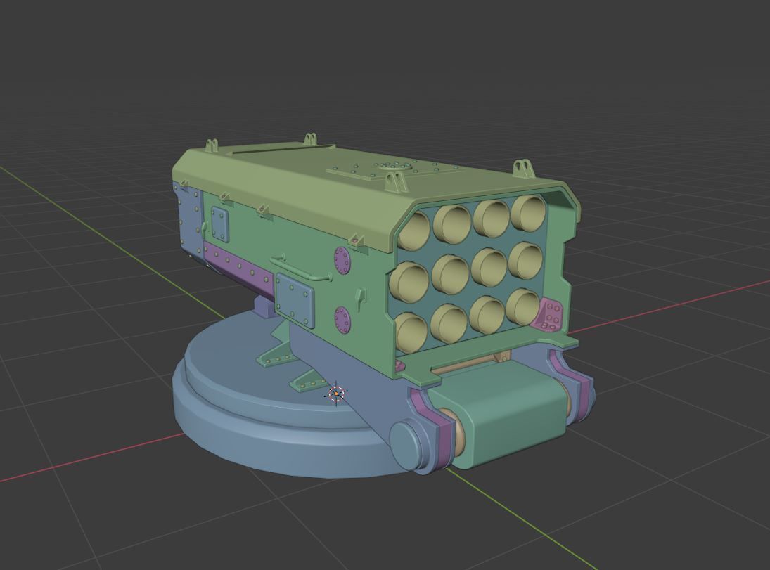 sci-fi missile launcher M-12 3D model_12