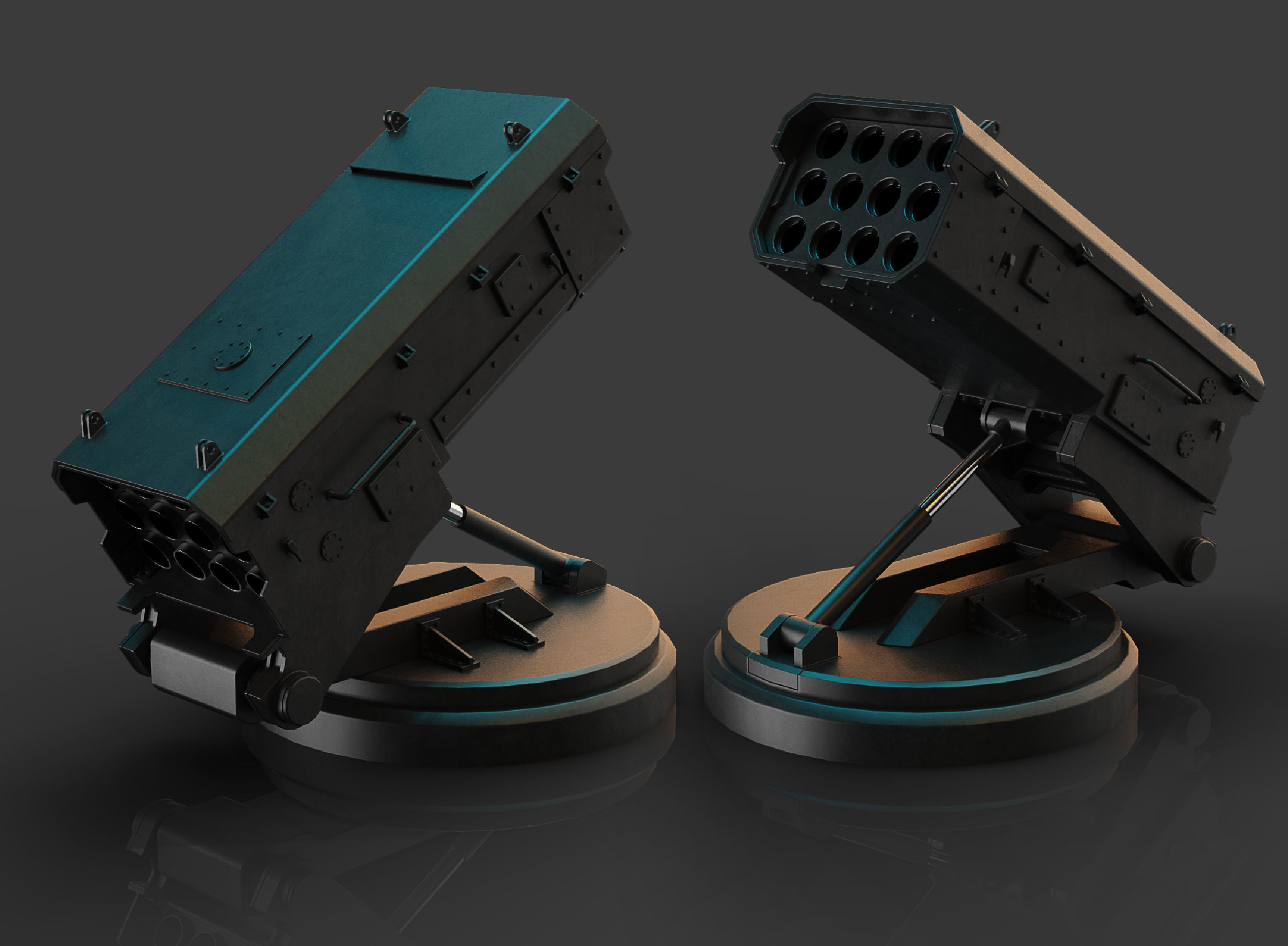 sci-fi missile launcher M-12 3D model_6