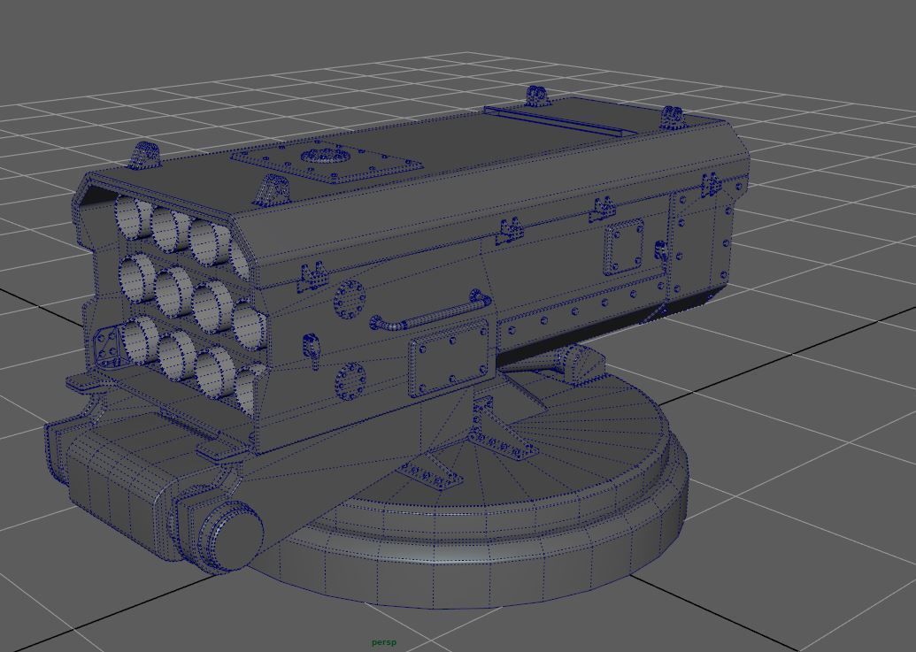 sci-fi missile launcher M-12 3D model_15