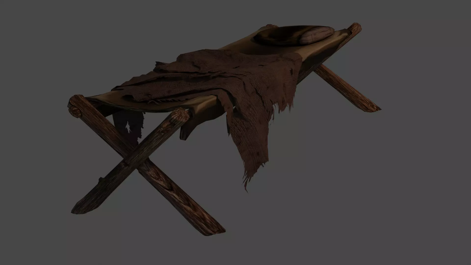 medieval peasants cot the shrek collection Low-poly 3D model