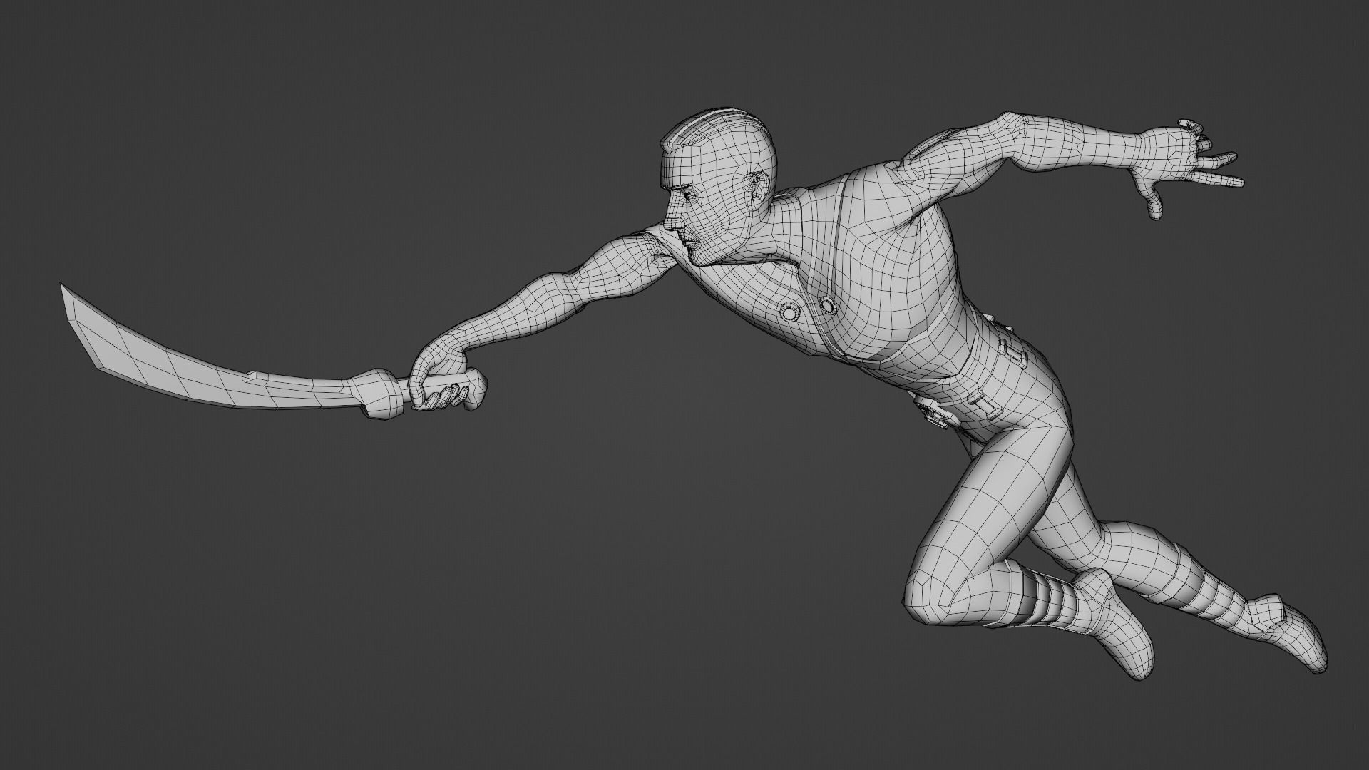 Hunter - Rigged and Animated Game Character - Unity URP Low-poly 3D model_6