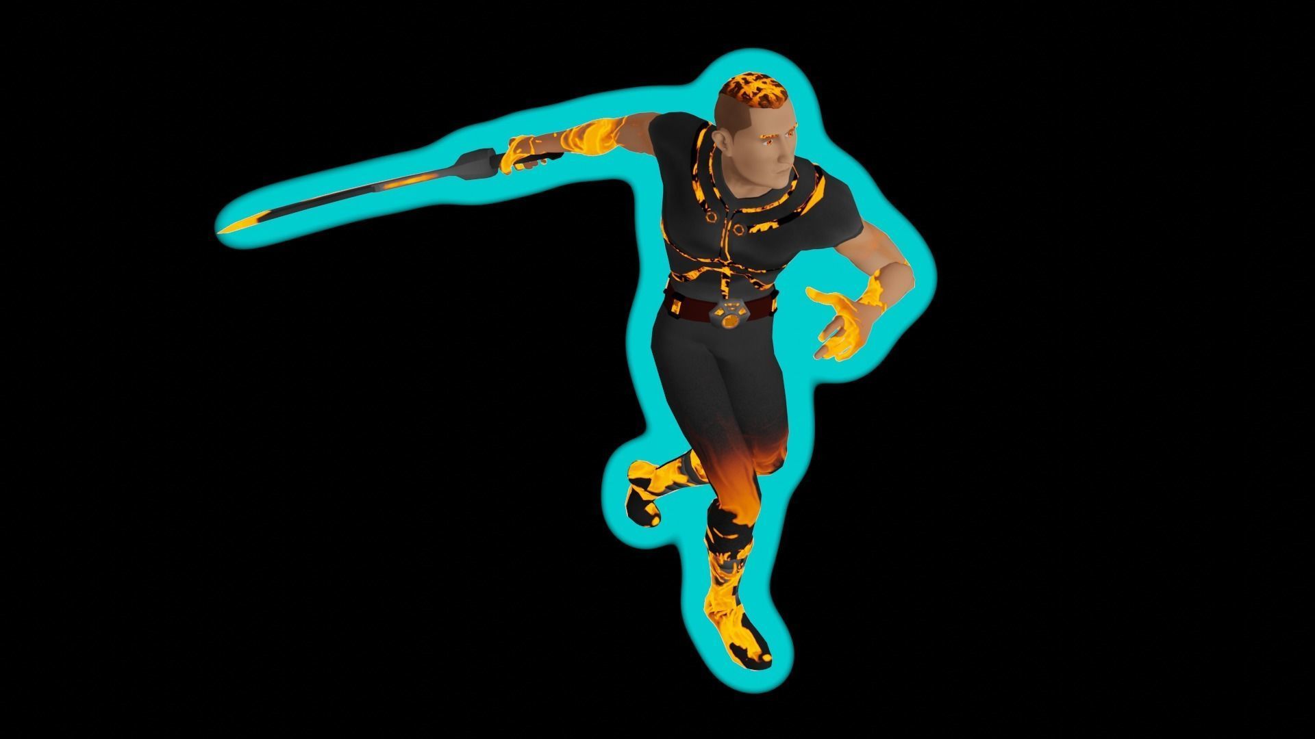 Hunter - Rigged and Animated Game Character - Unity URP Low-poly 3D model_3