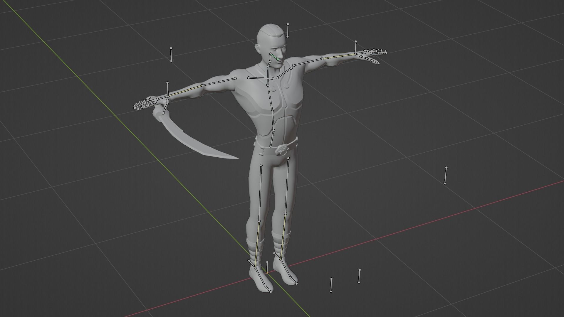 Hunter - Rigged and Animated Game Character - Unity URP Low-poly 3D model_7