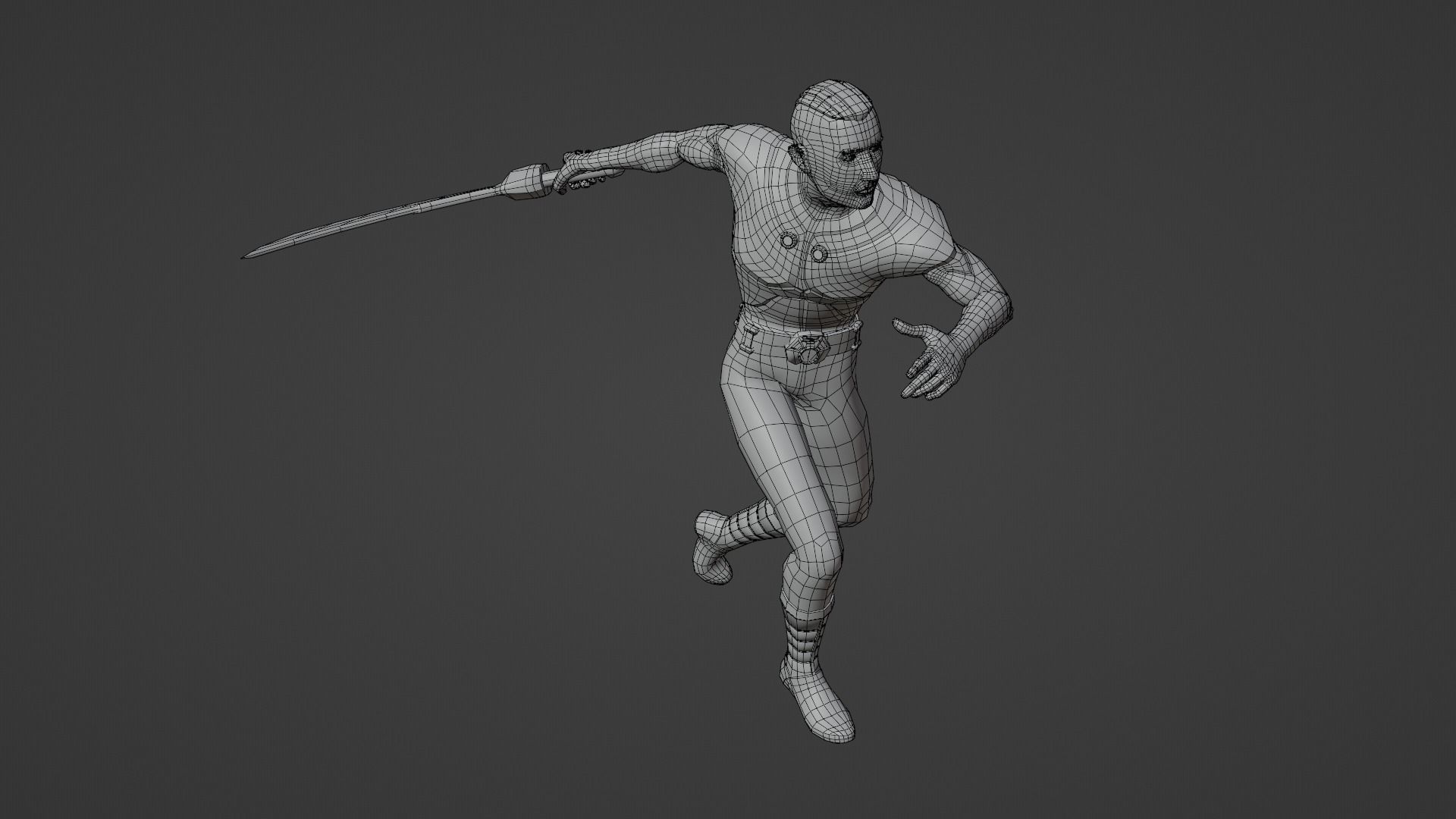 Hunter - Rigged and Animated Game Character - Unity URP Low-poly 3D model_4