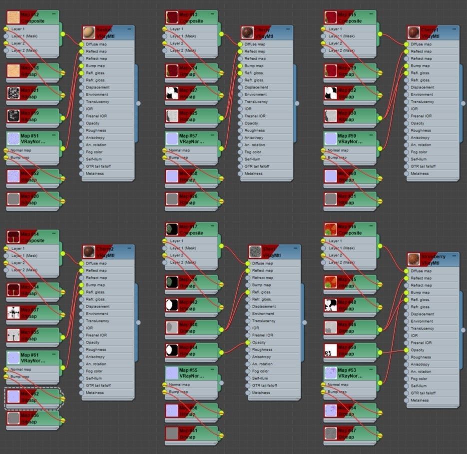 Basket with cherries and strawberries 3D model_17