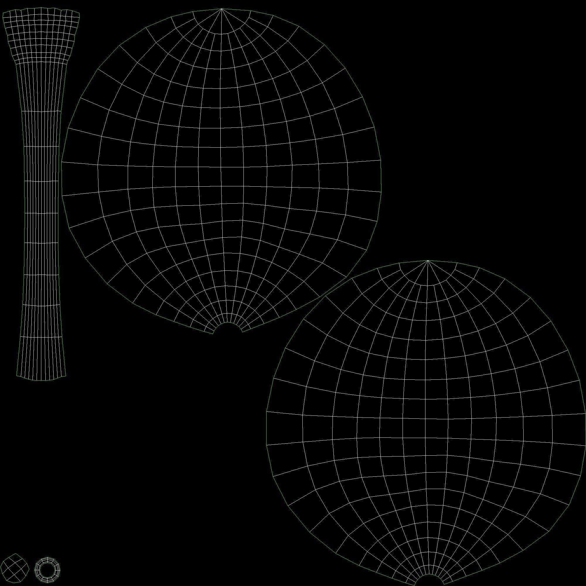 Basket with cherries and strawberries 3D model_14