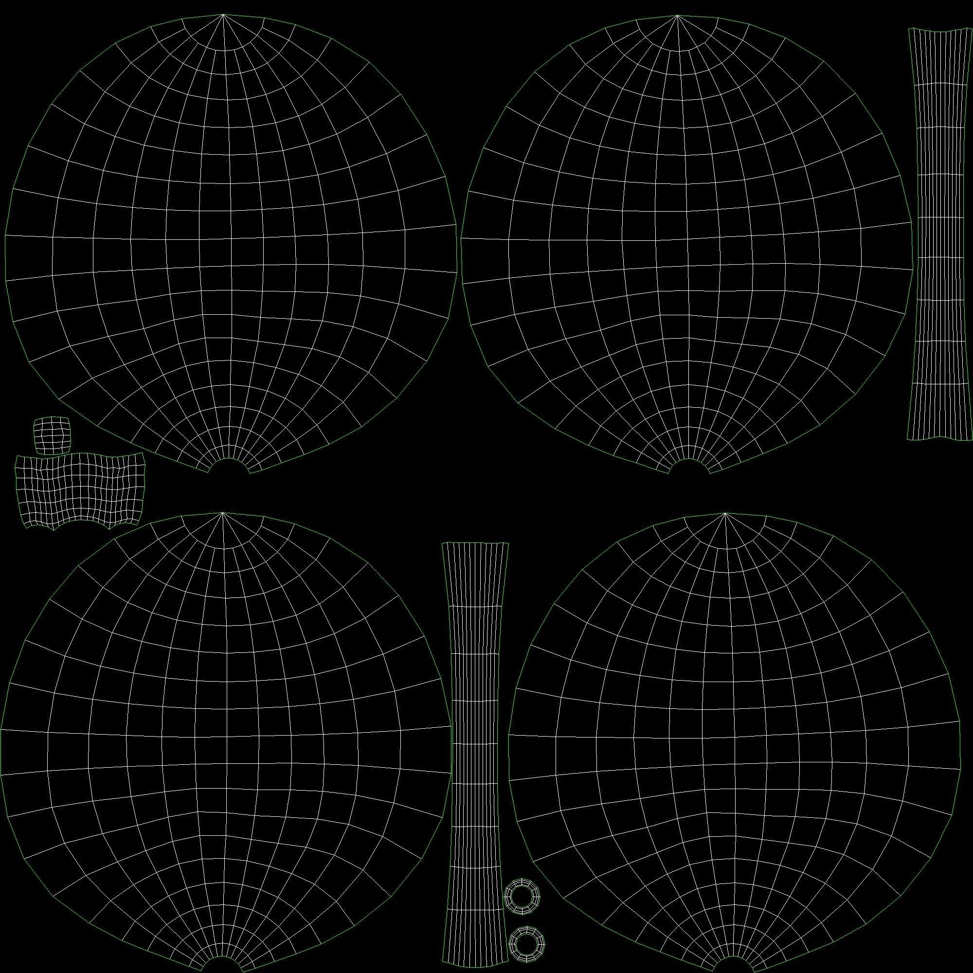 Basket with cherries and strawberries 3D model_15