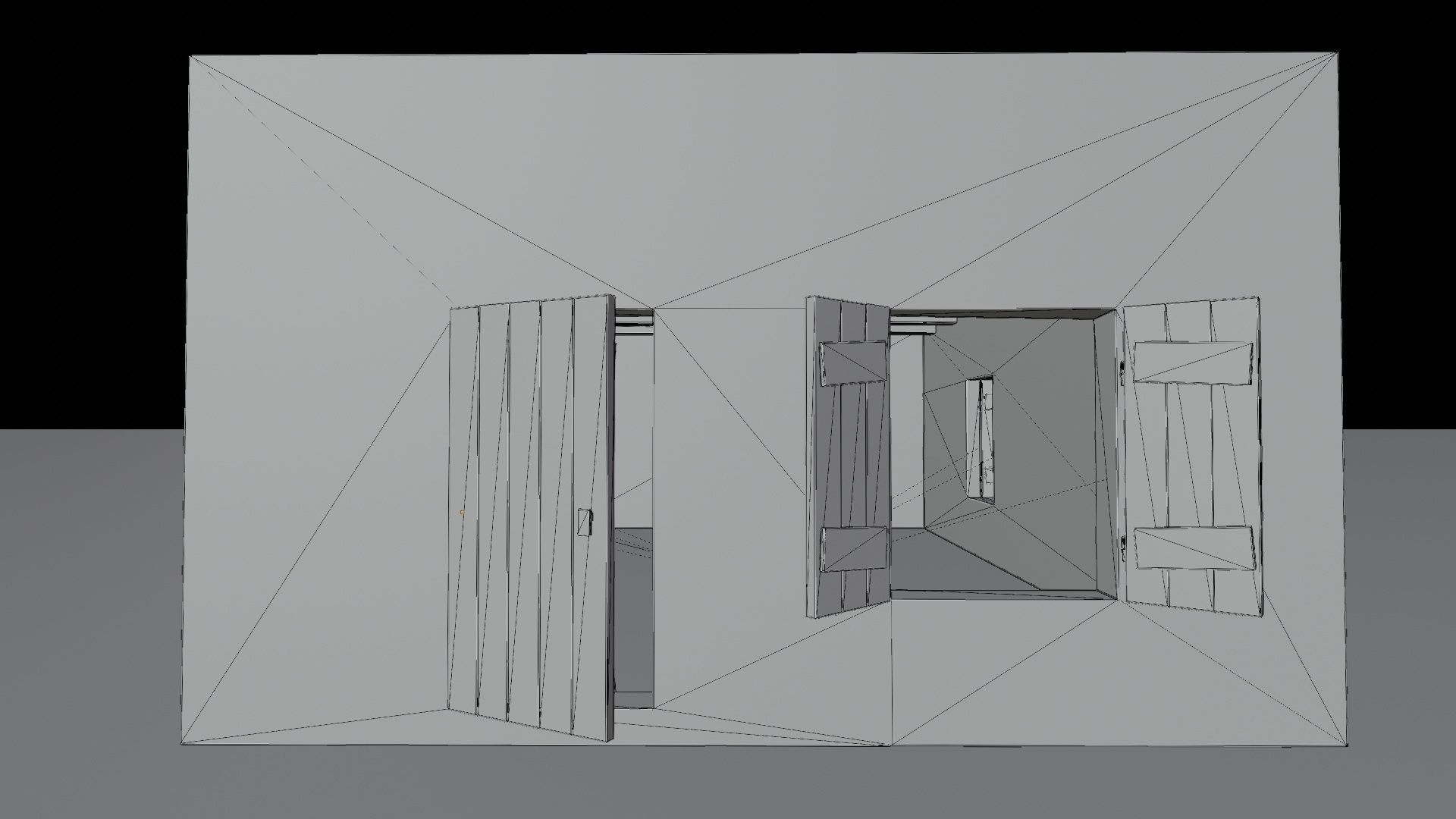 Desert ancient house with door  and window 1 Low-poly 3D model_18