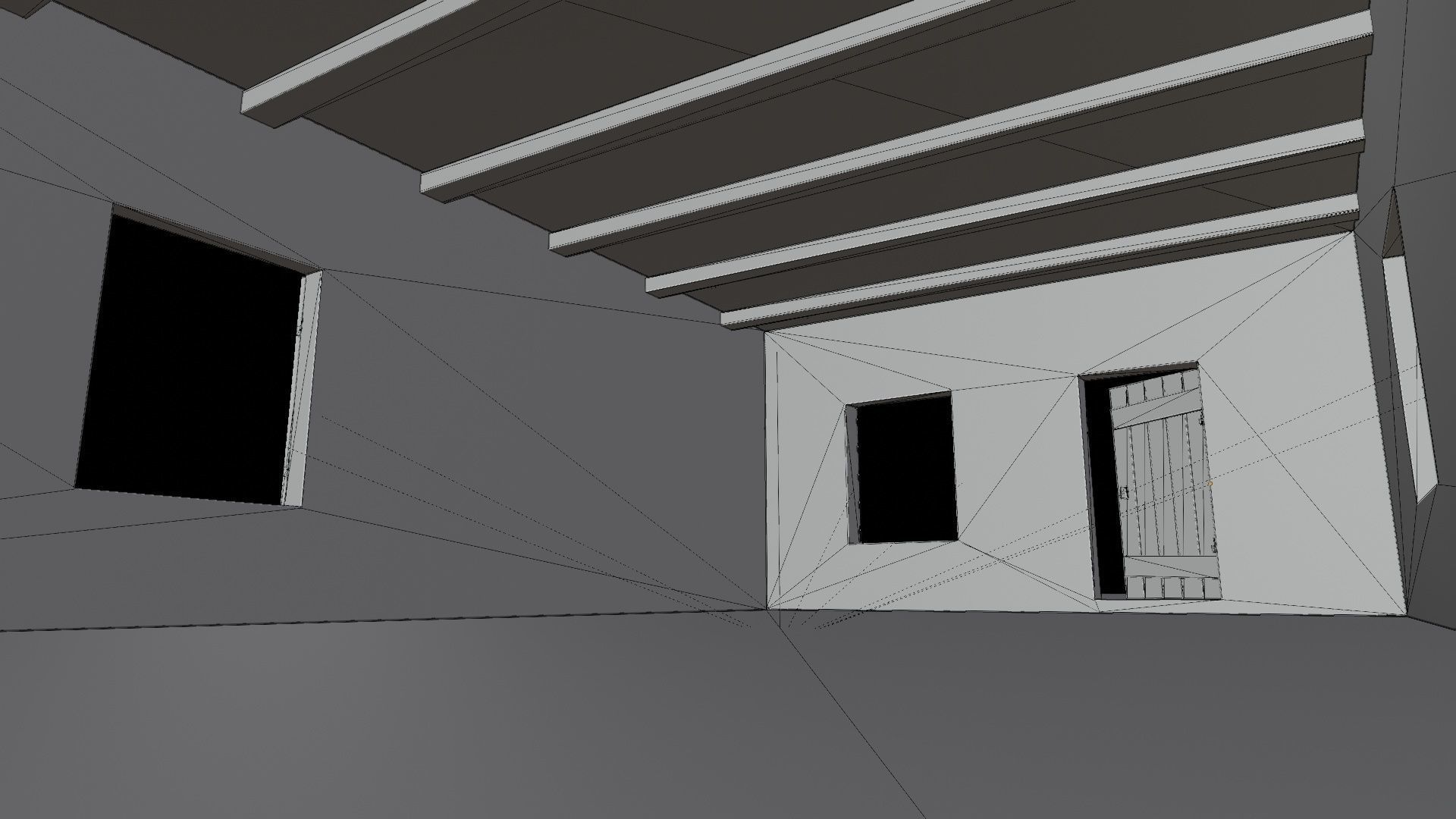 Desert ancient house with door  and window 1 Low-poly 3D model_13