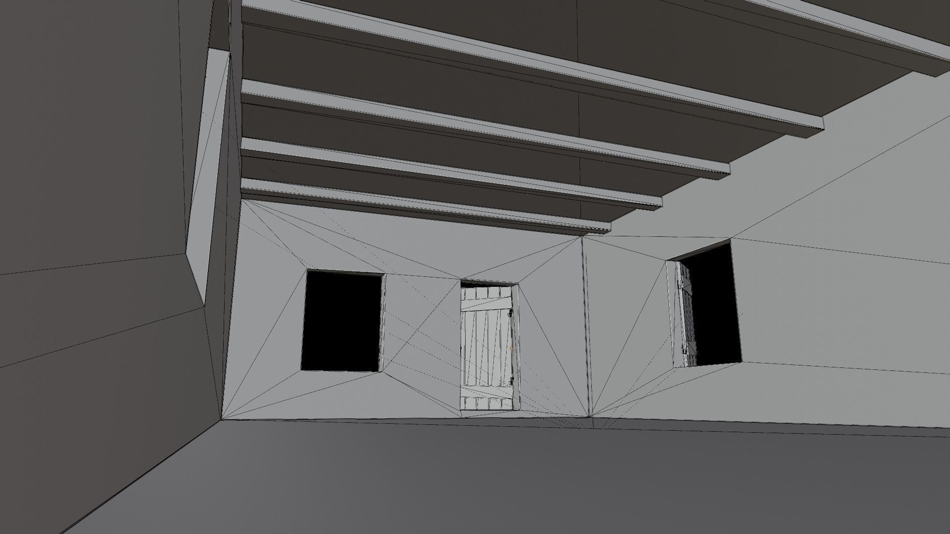 Desert ancient house with door  and window 1 Low-poly 3D model_15