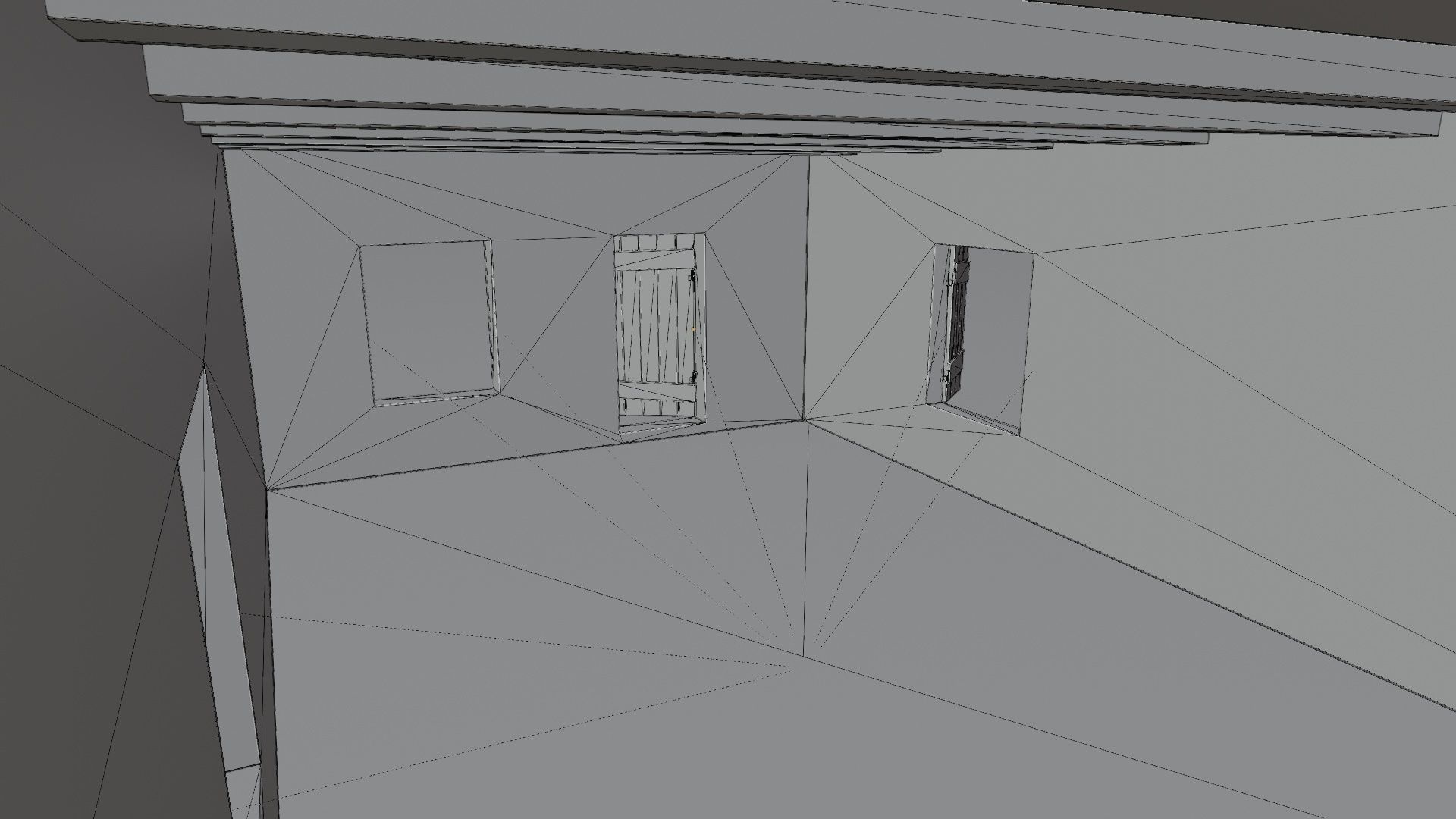 Desert ancient house with door  and window 1 Low-poly 3D model_21