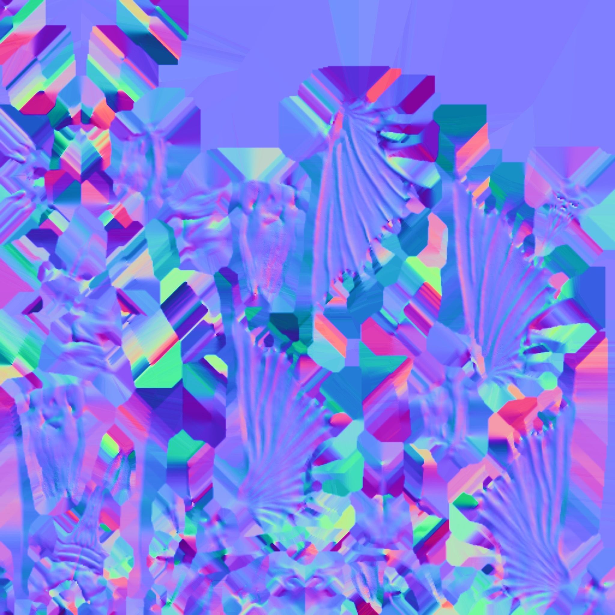 Black Beam character low poly modeling Low-poly 3D model_13