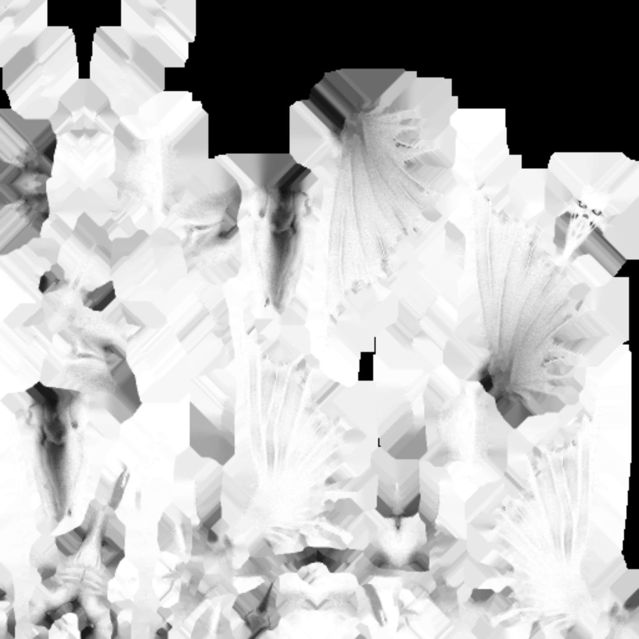 Black Beam character low poly modeling Low-poly 3D model_11