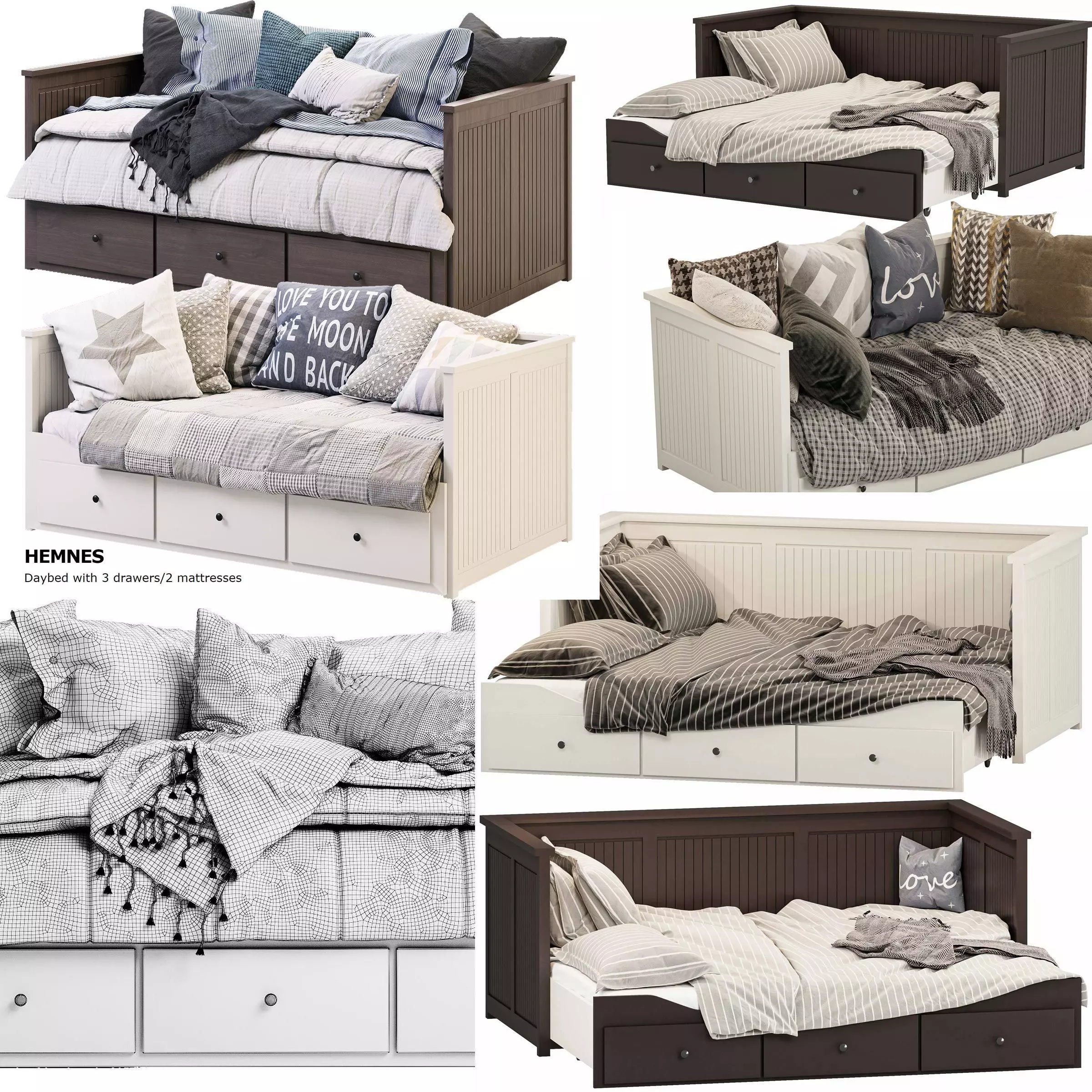 2beds IKEA 1 3D model