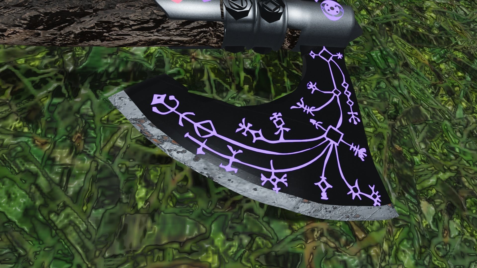 axe leviathan generic Low-poly 3D model_2