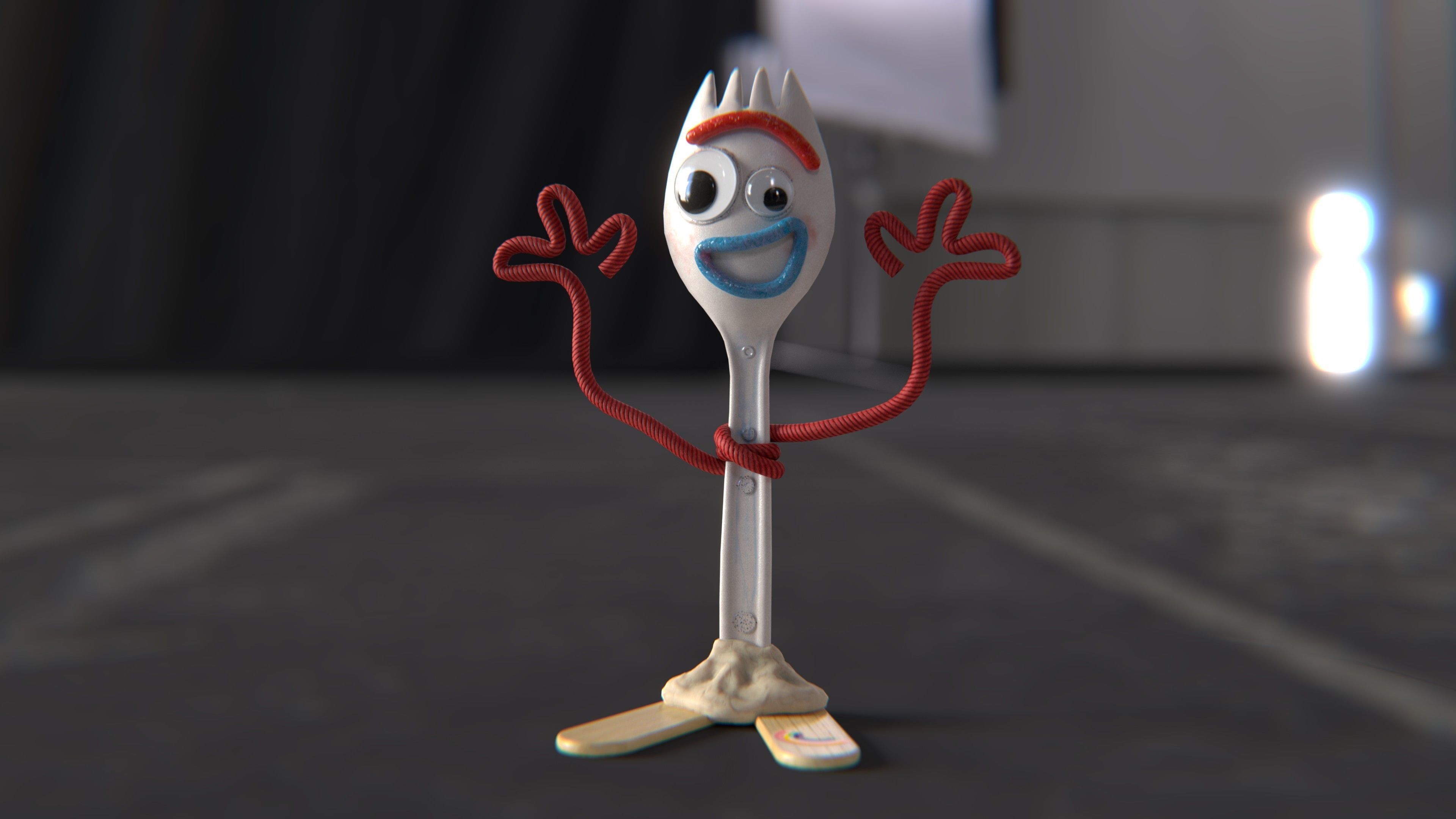 Toy Forky Low-poly 3D model_3