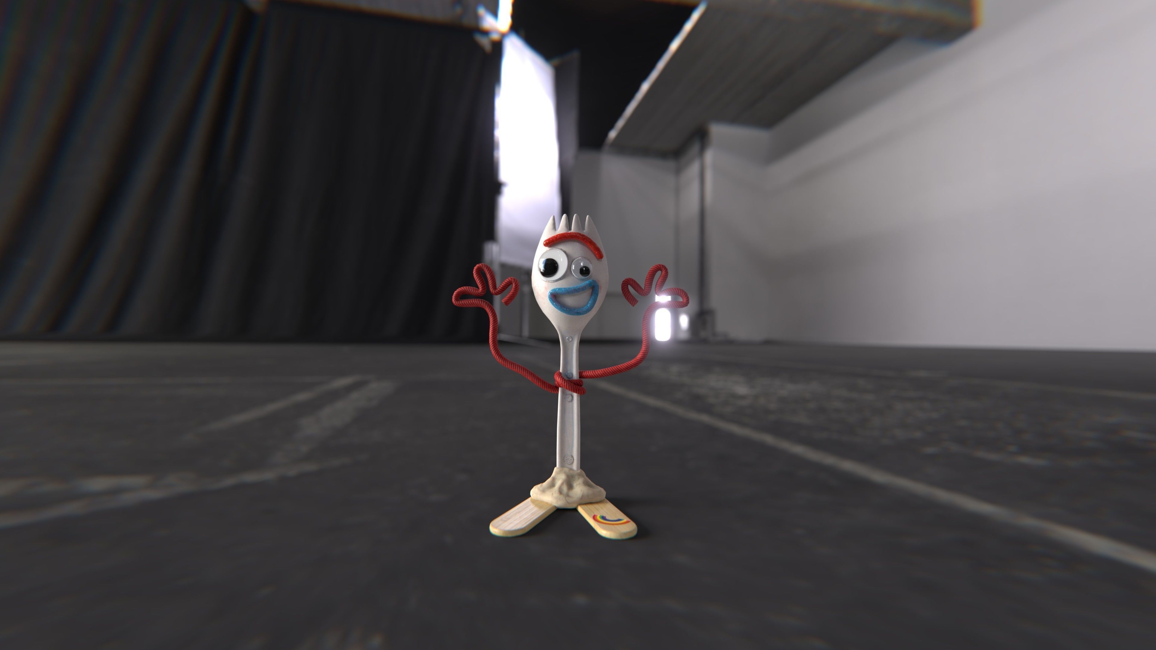 Toy Forky Low-poly 3D model_5