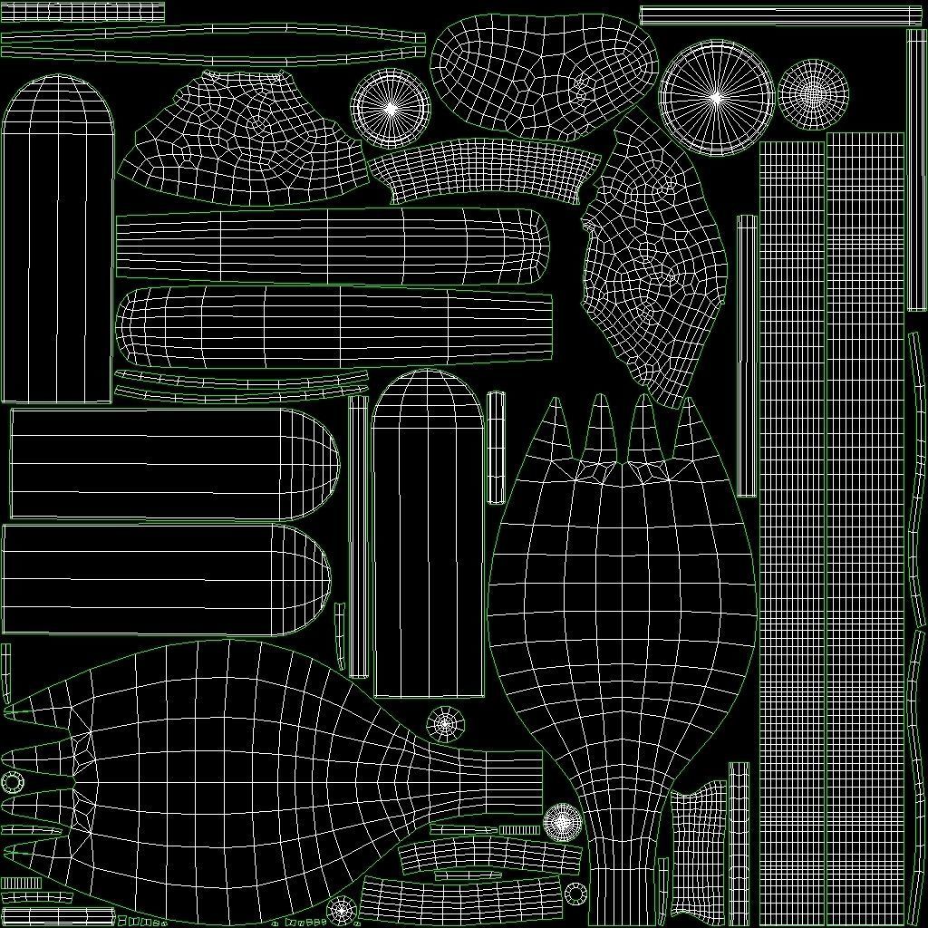 Toy Forky Low-poly 3D model_9