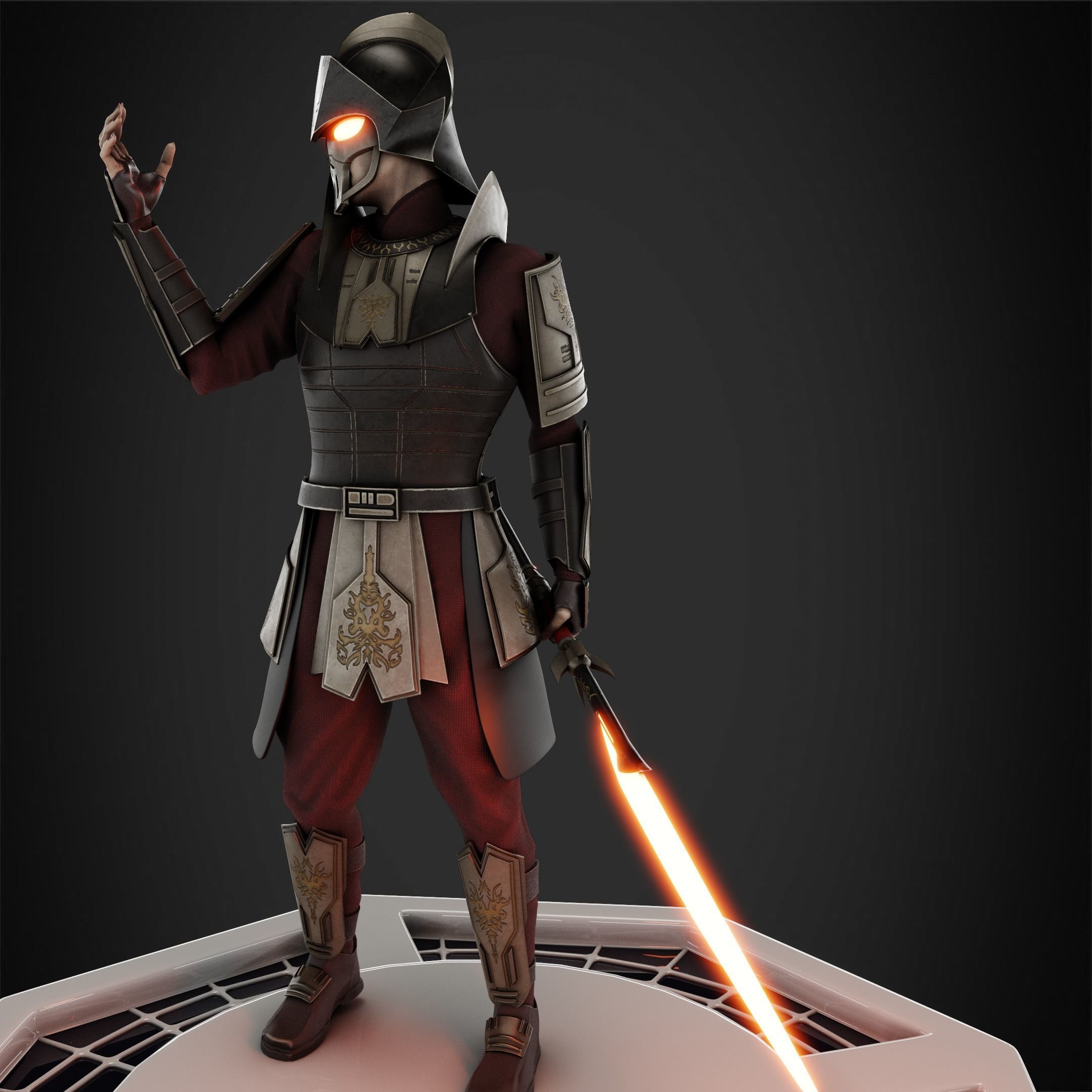 Star Wars Darth Bane Miniature 3D print model_4
