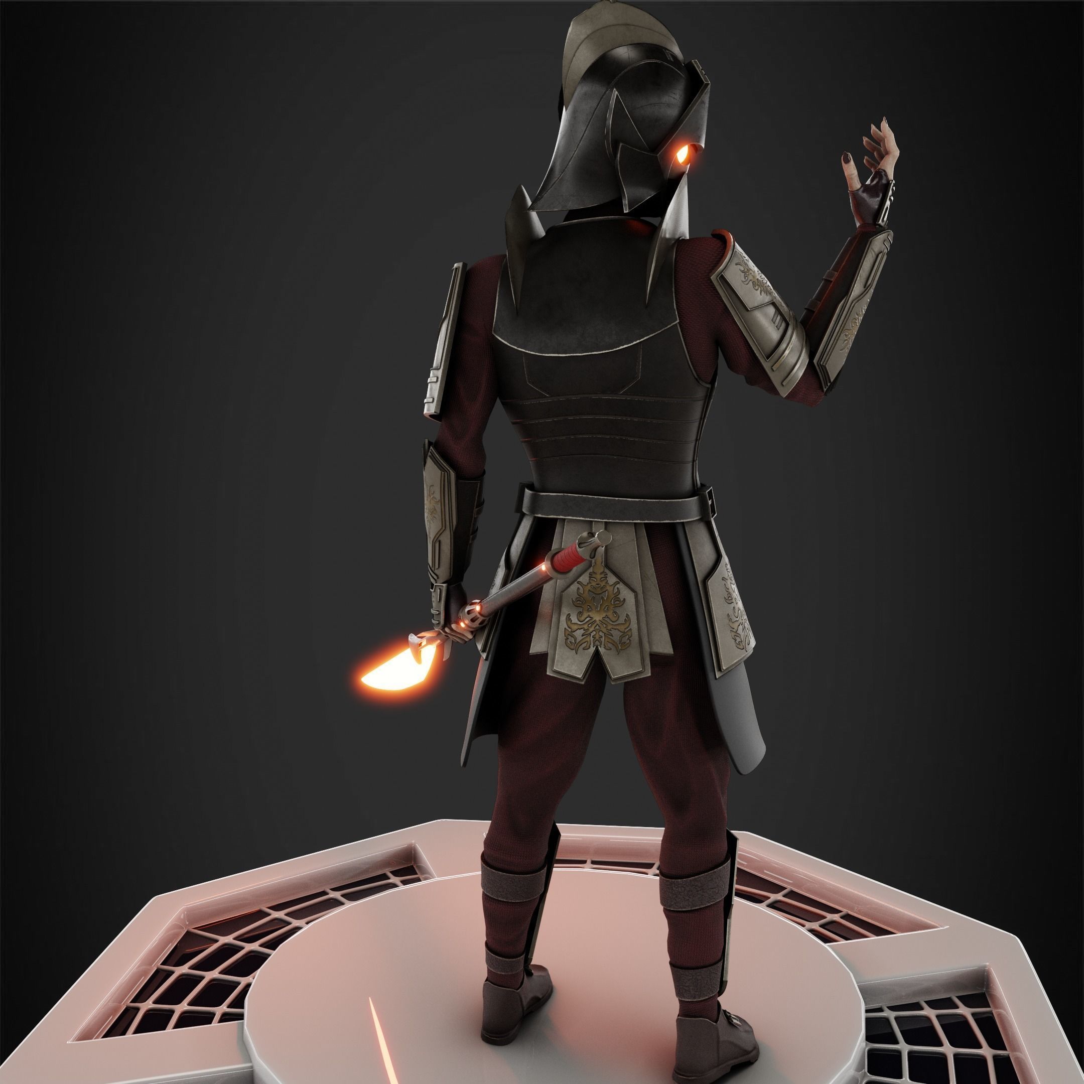 Star Wars Darth Bane Miniature 3D print model_8
