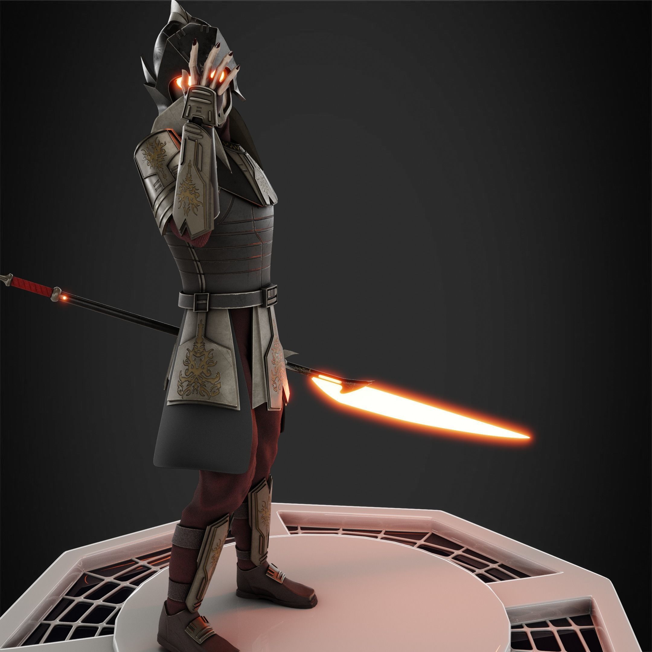 Star Wars Darth Bane Miniature 3D print model_10
