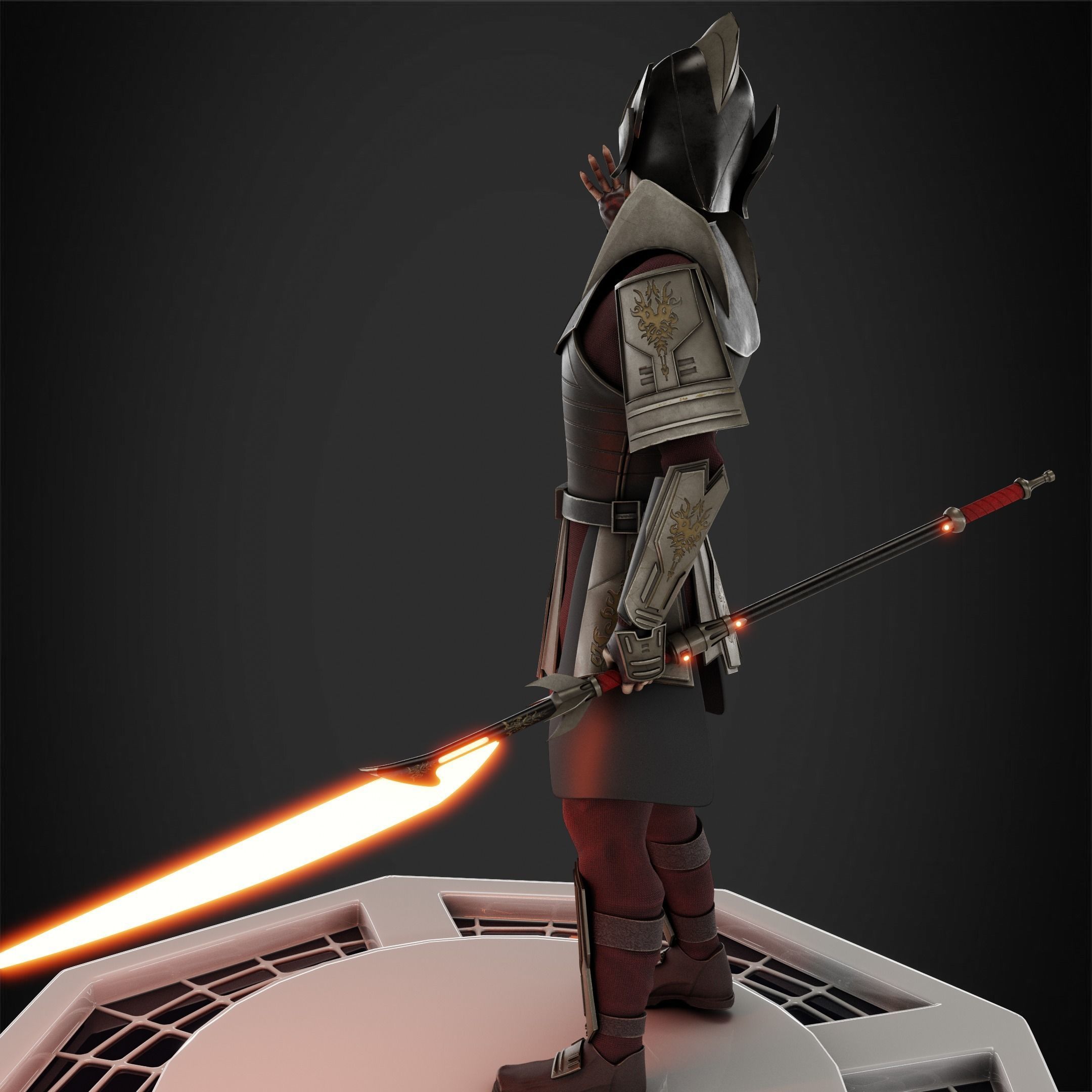 Star Wars Darth Bane Miniature 3D print model_6