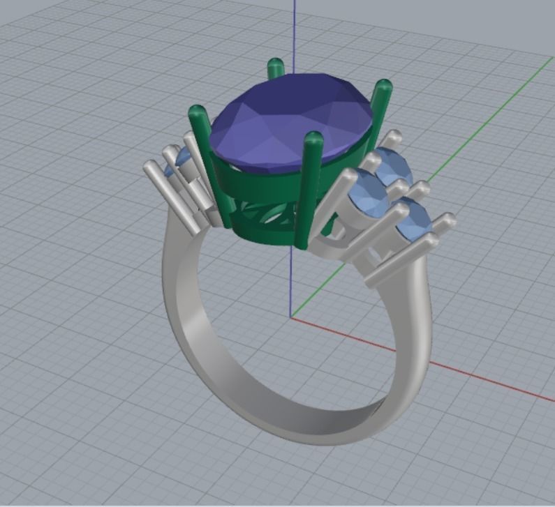 engagement rings 3D print model_5
