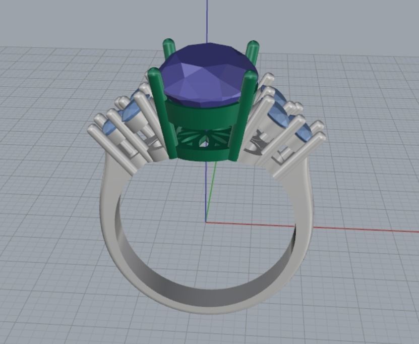 engagement rings 3D print model_7