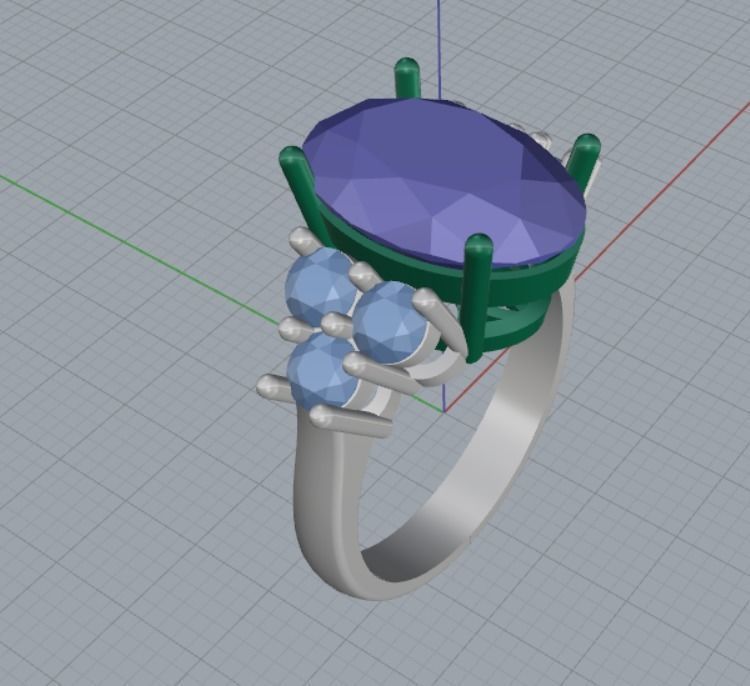 engagement rings 3D print model_6