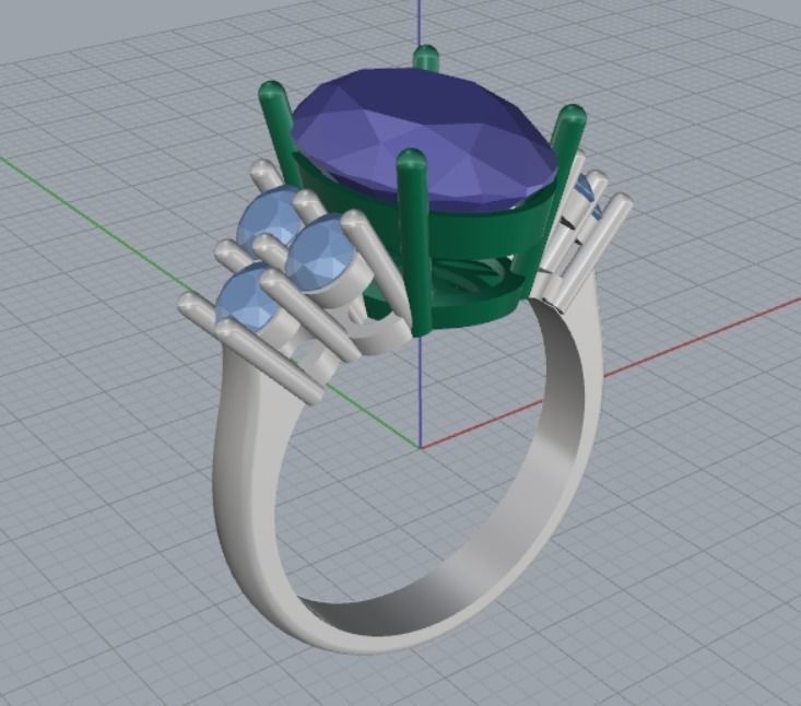 engagement rings 3D print model_9