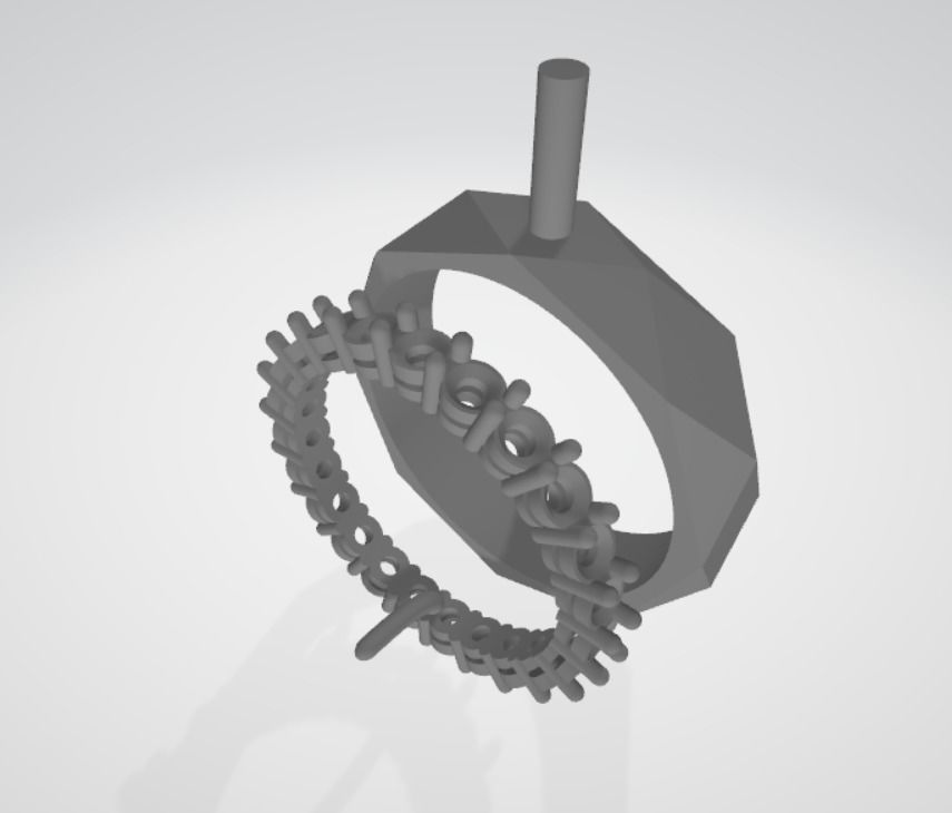 wedding ring 3D print model_5