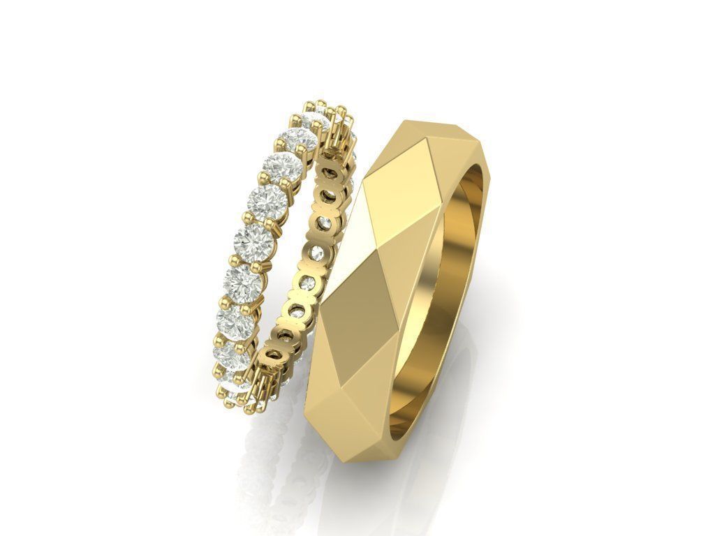 wedding ring 3D print model_3