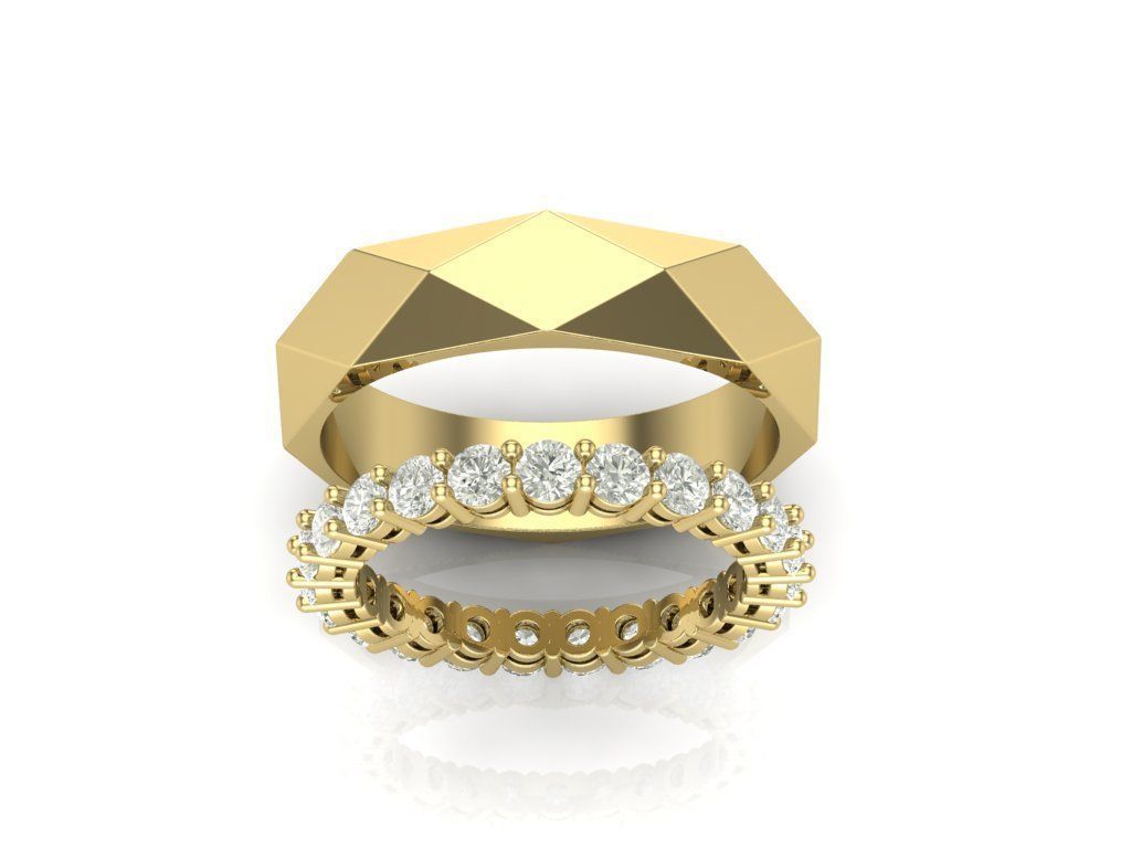 wedding ring 3D print model_1