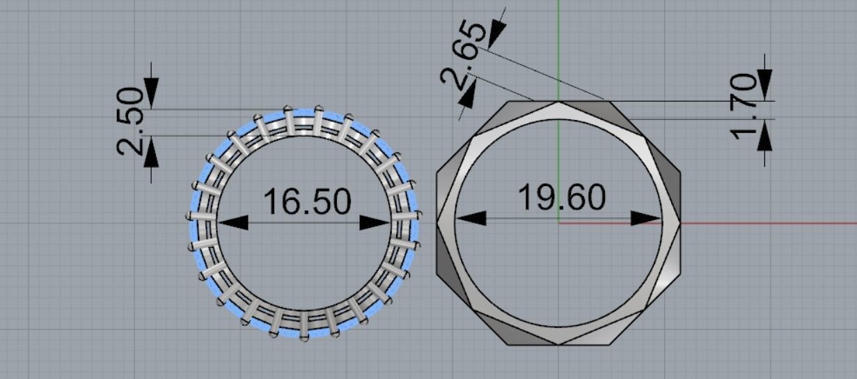 wedding ring 3D print model_6