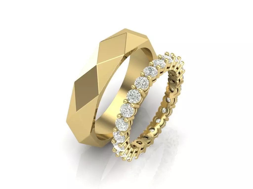 wedding ring 3D print model_0