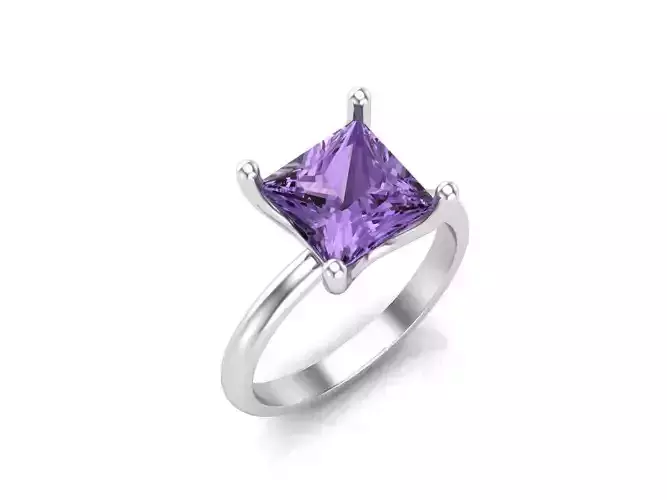 ring with princess stones