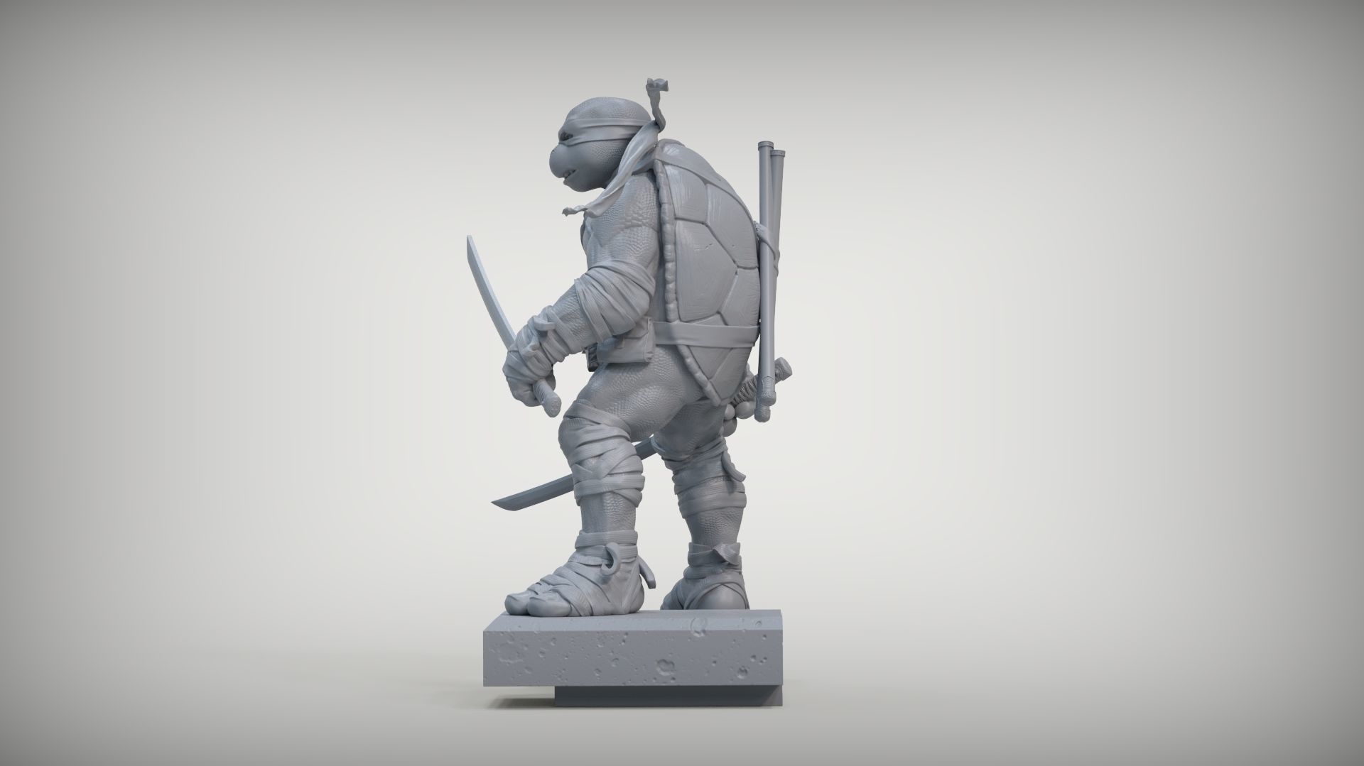 LEONARDO TURTLES 3D print model_3