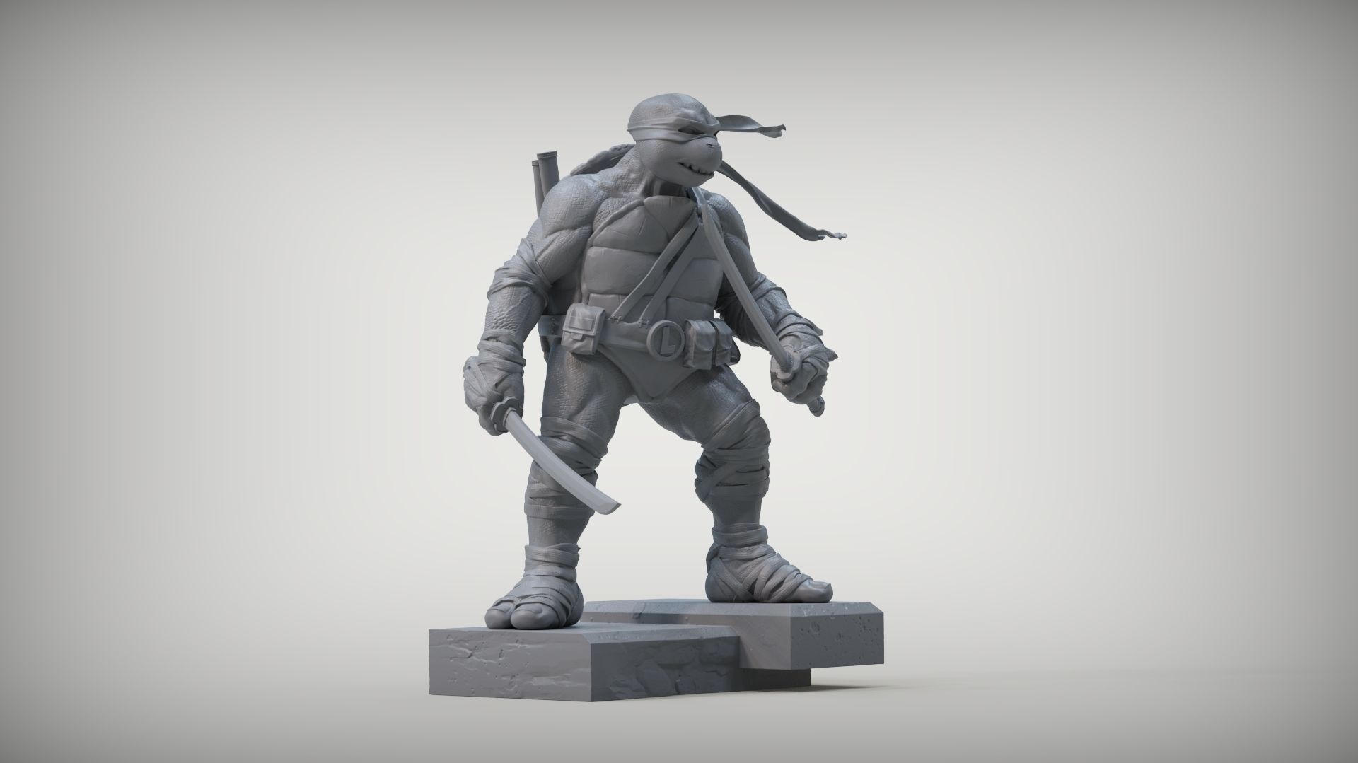 LEONARDO TURTLES 3D print model_6