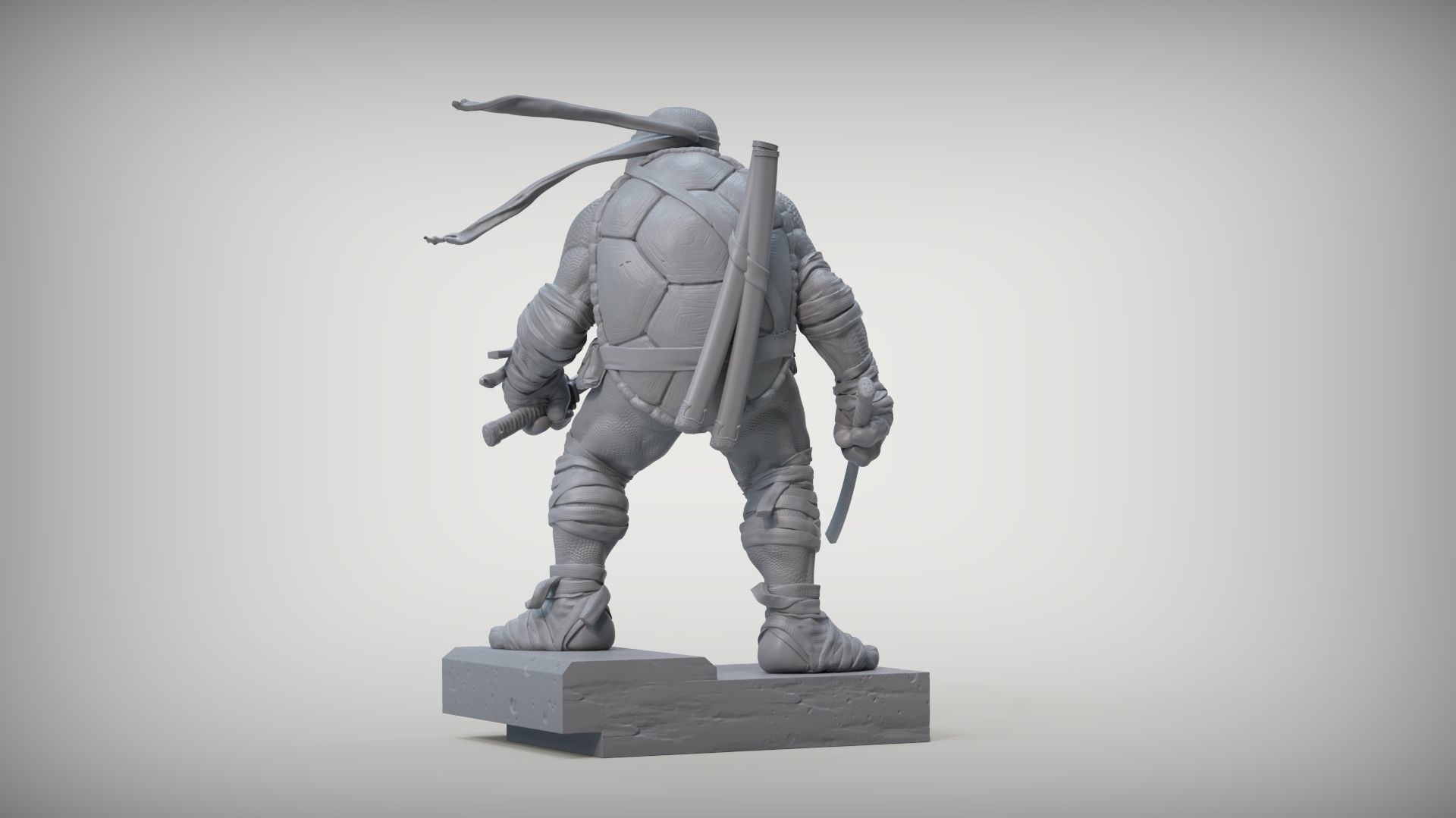 LEONARDO TURTLES 3D print model_4
