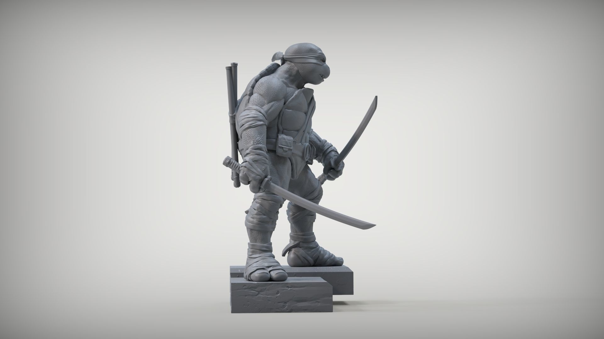 LEONARDO TURTLES 3D print model_5