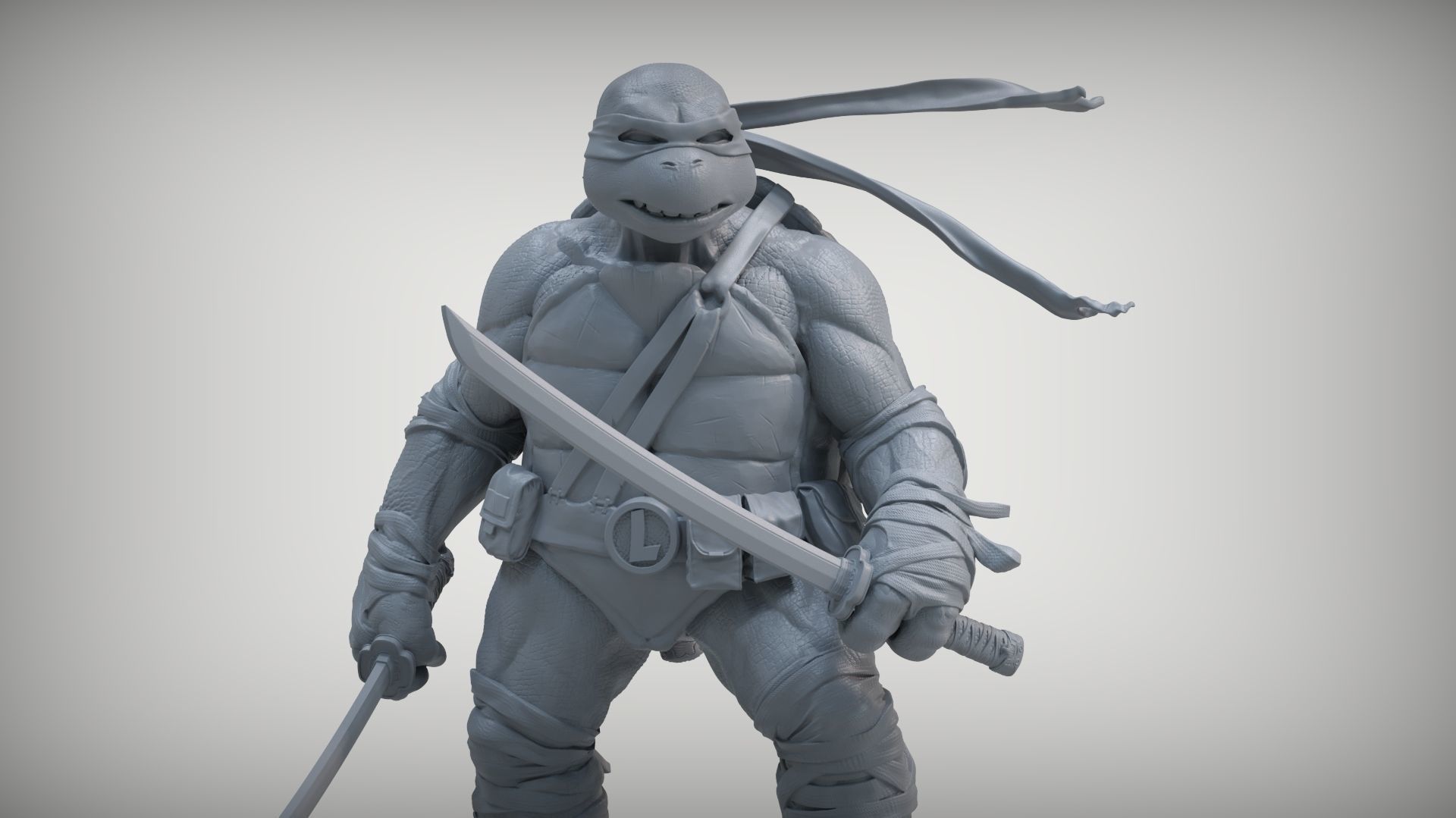 LEONARDO TURTLES 3D print model_7