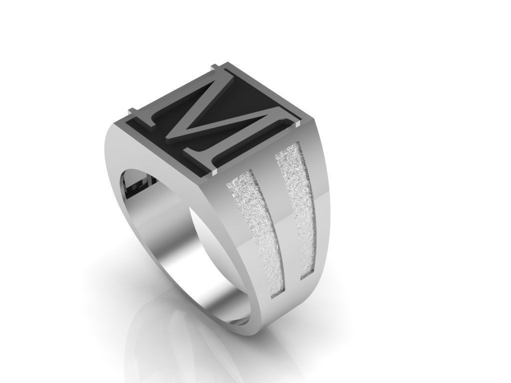 Man ring 3D print model_3