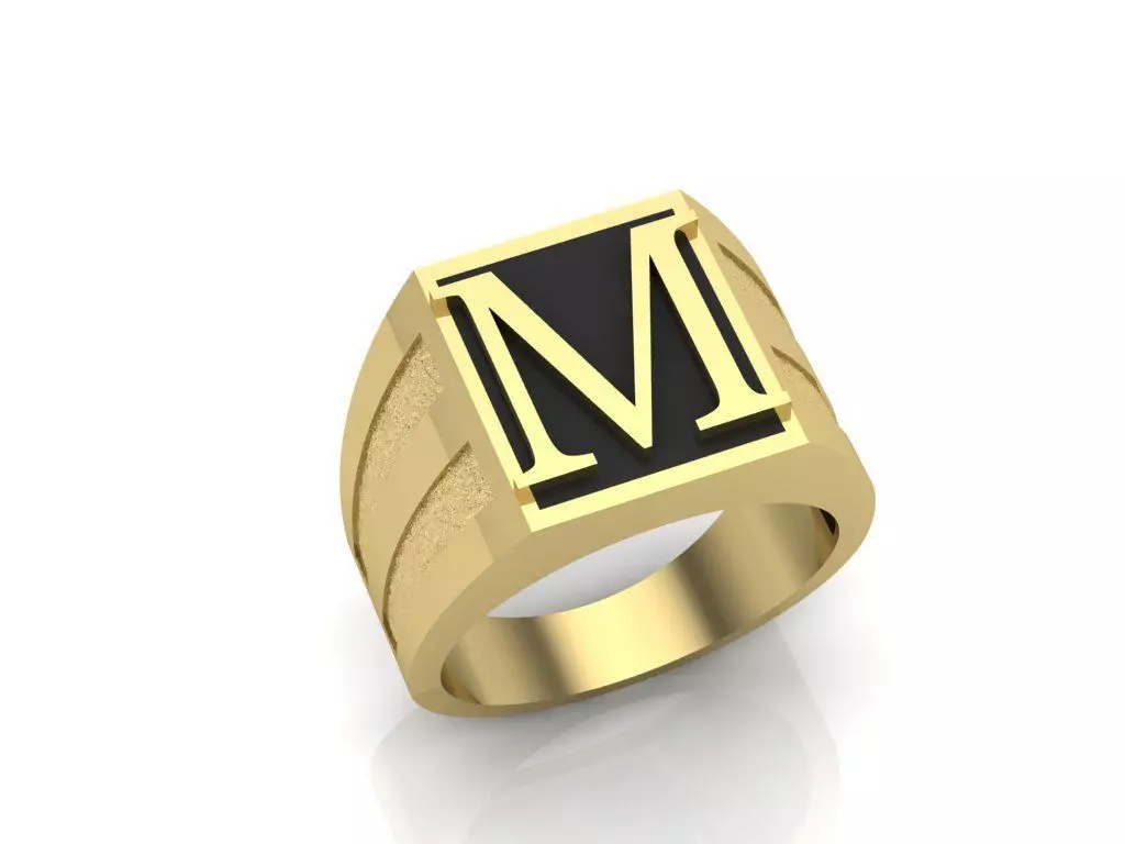 Man ring 3D print model_0