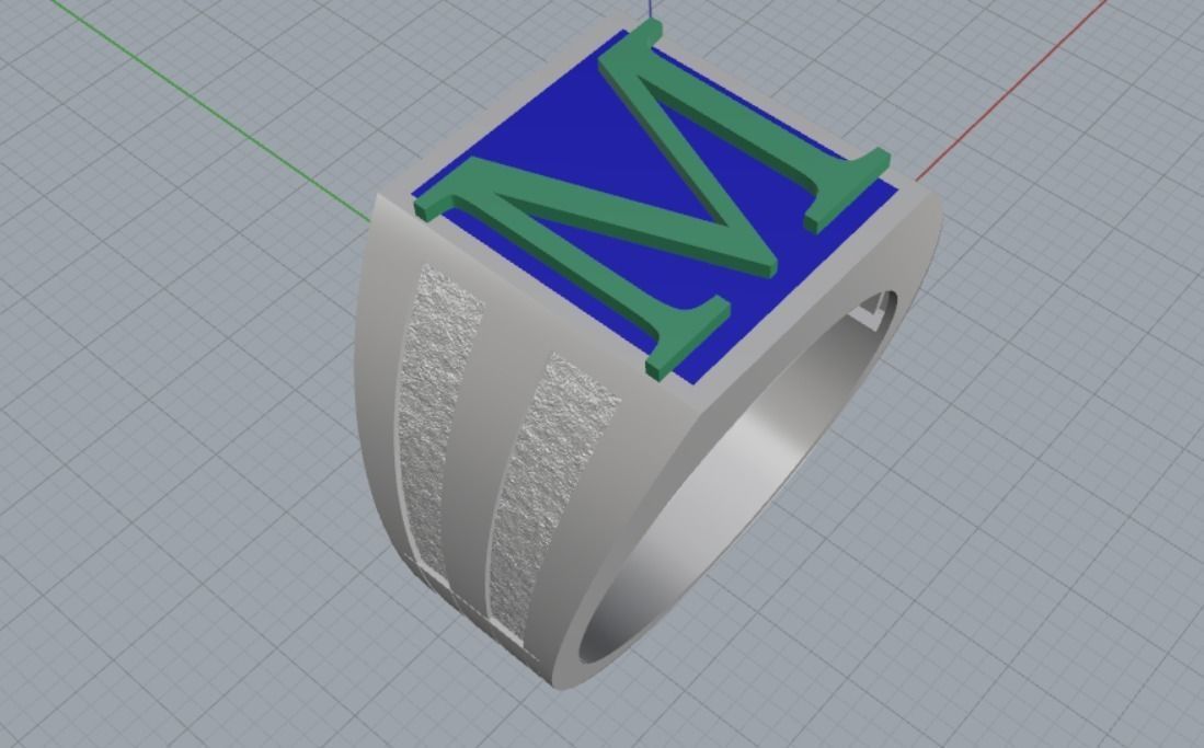 Man ring 3D print model_9