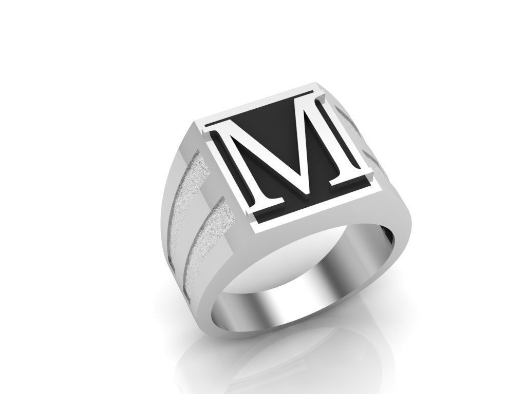 Man ring 3D print model_2