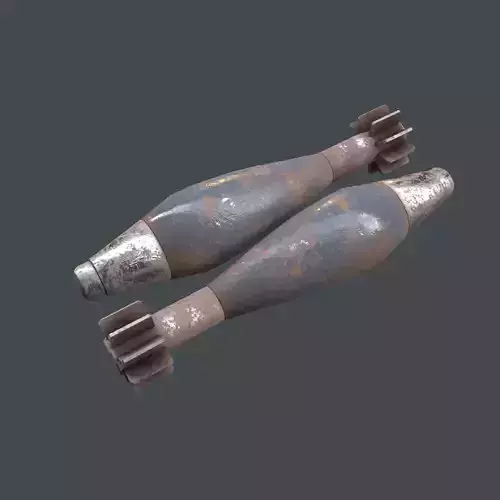 Mortar Projectile 60mm 3D model